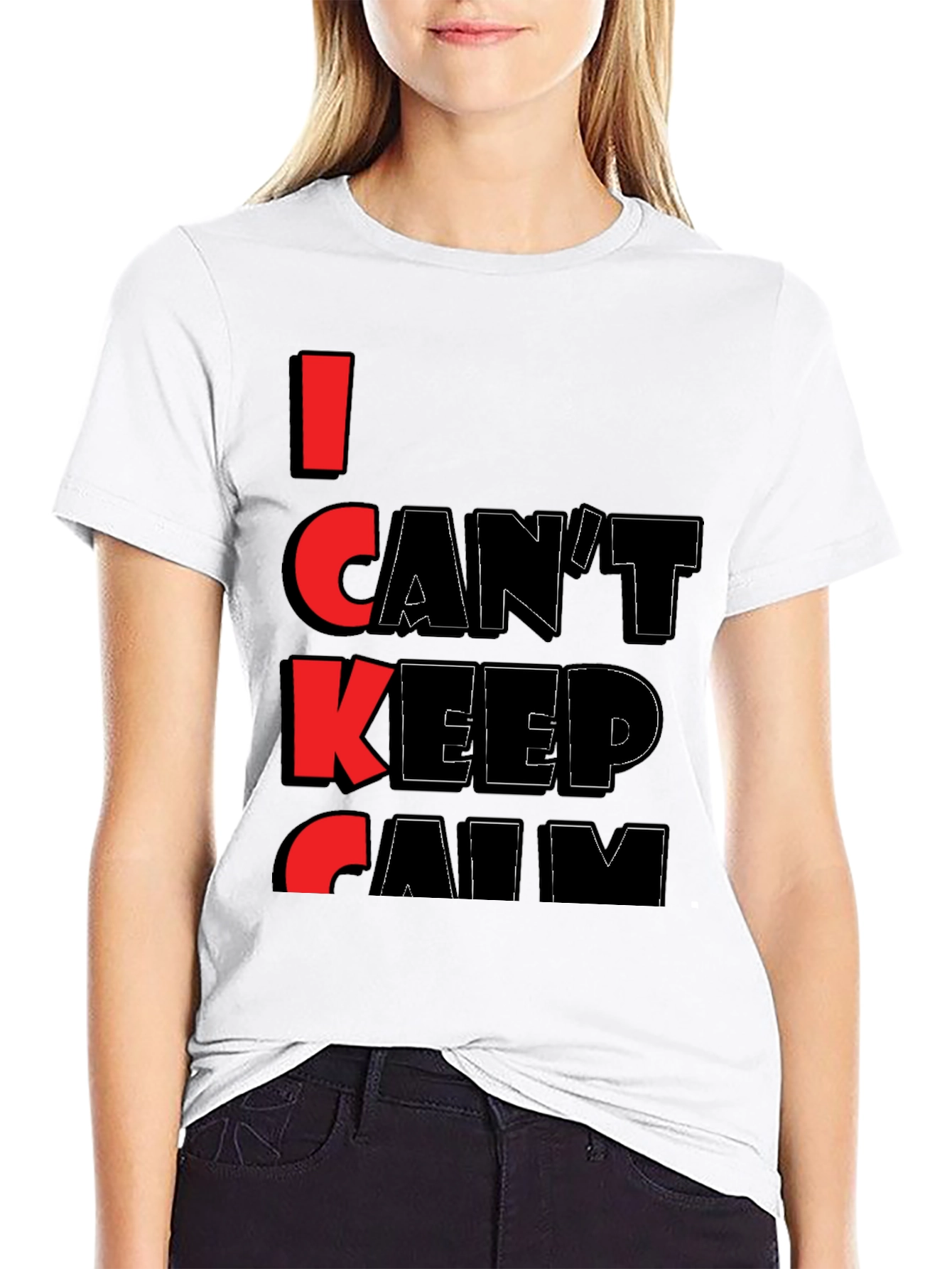 I Cant Keep Calm Graphic Tee - Black T-Shirt