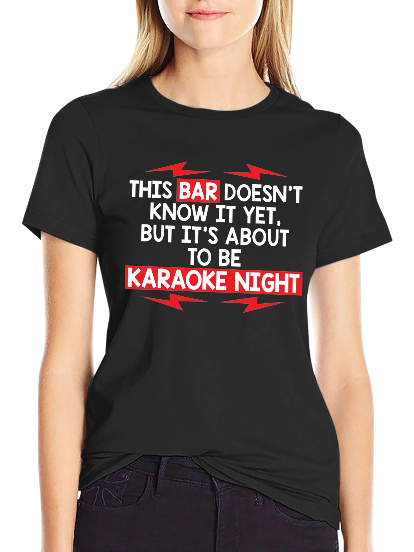 Karaoke Night T-Shirt Funny Bar Sing Tee