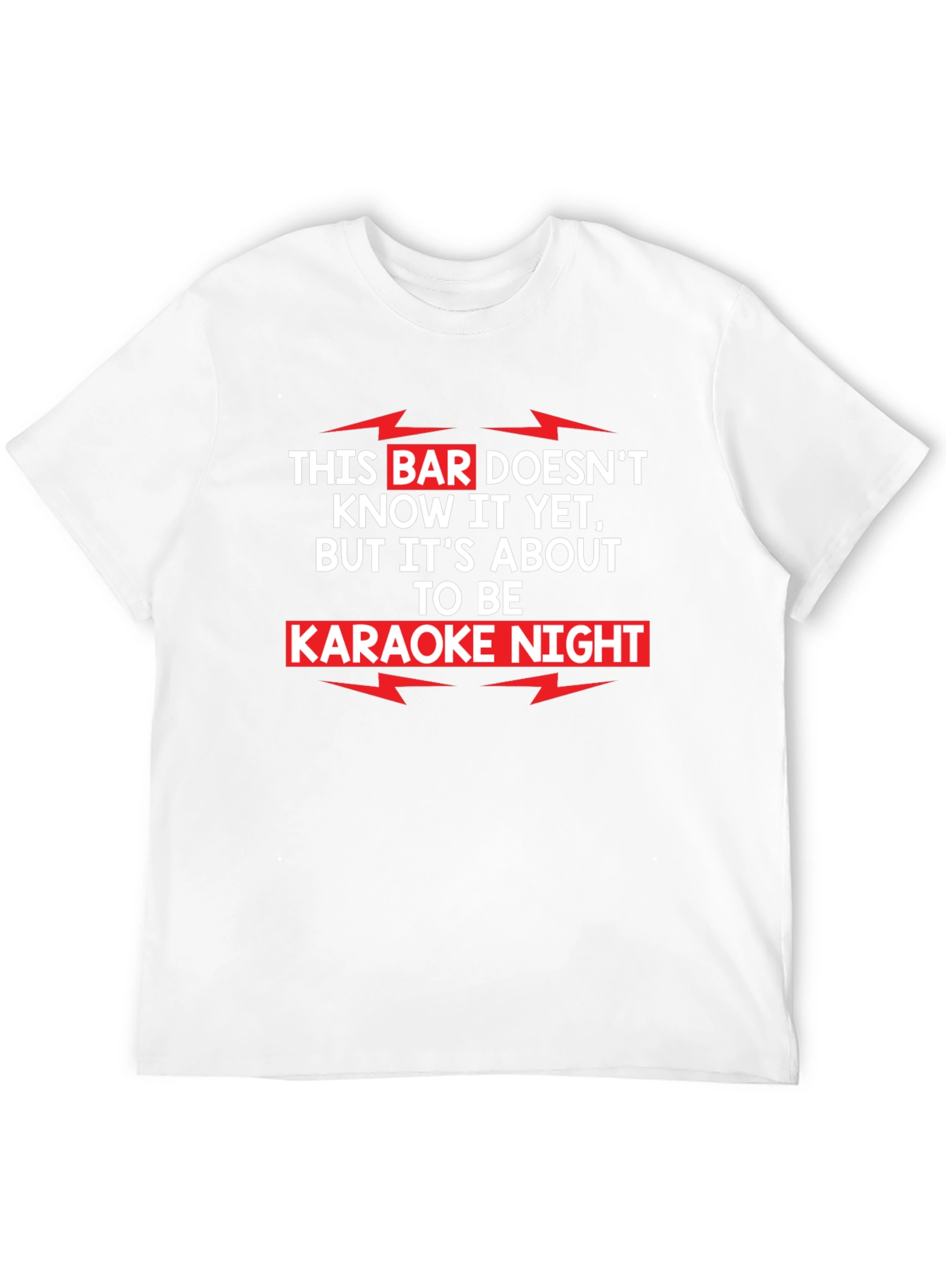 Karaoke Night T-Shirt Funny Bar Sing Tee