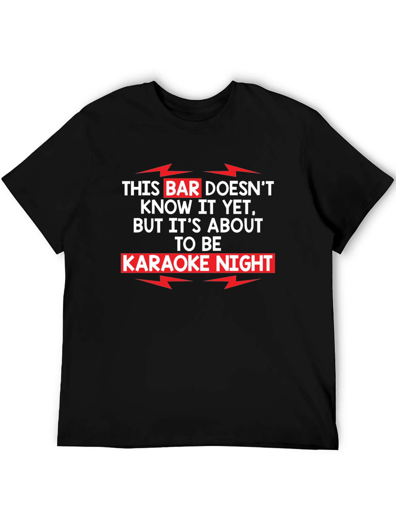 Karaoke Night T-Shirt Funny Bar Sing Tee