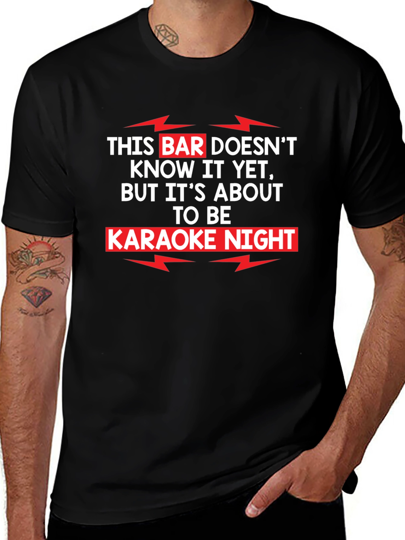 Karaoke Night T-Shirt Funny Bar Sing Tee