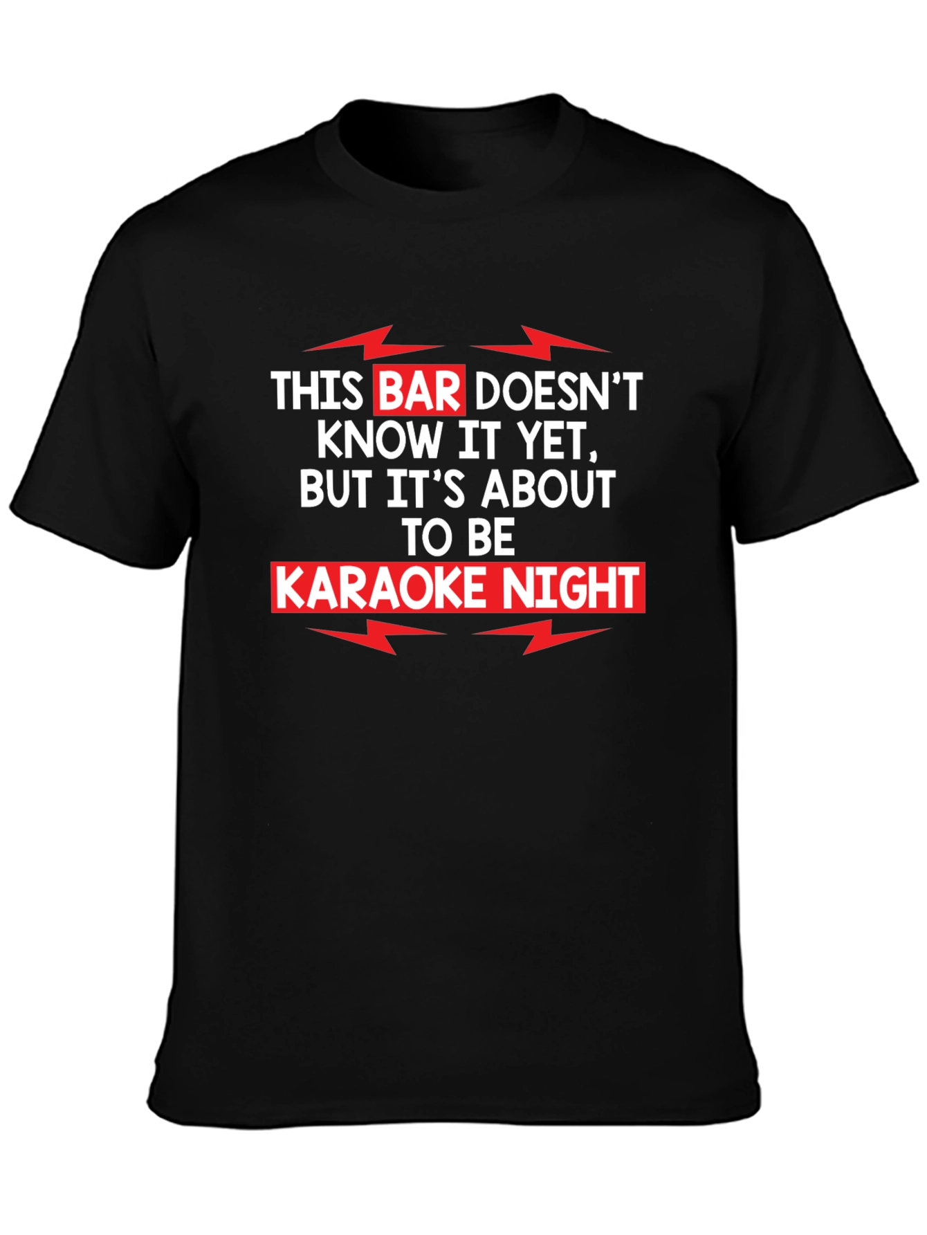 Karaoke Night T-Shirt Funny Bar Sing Tee