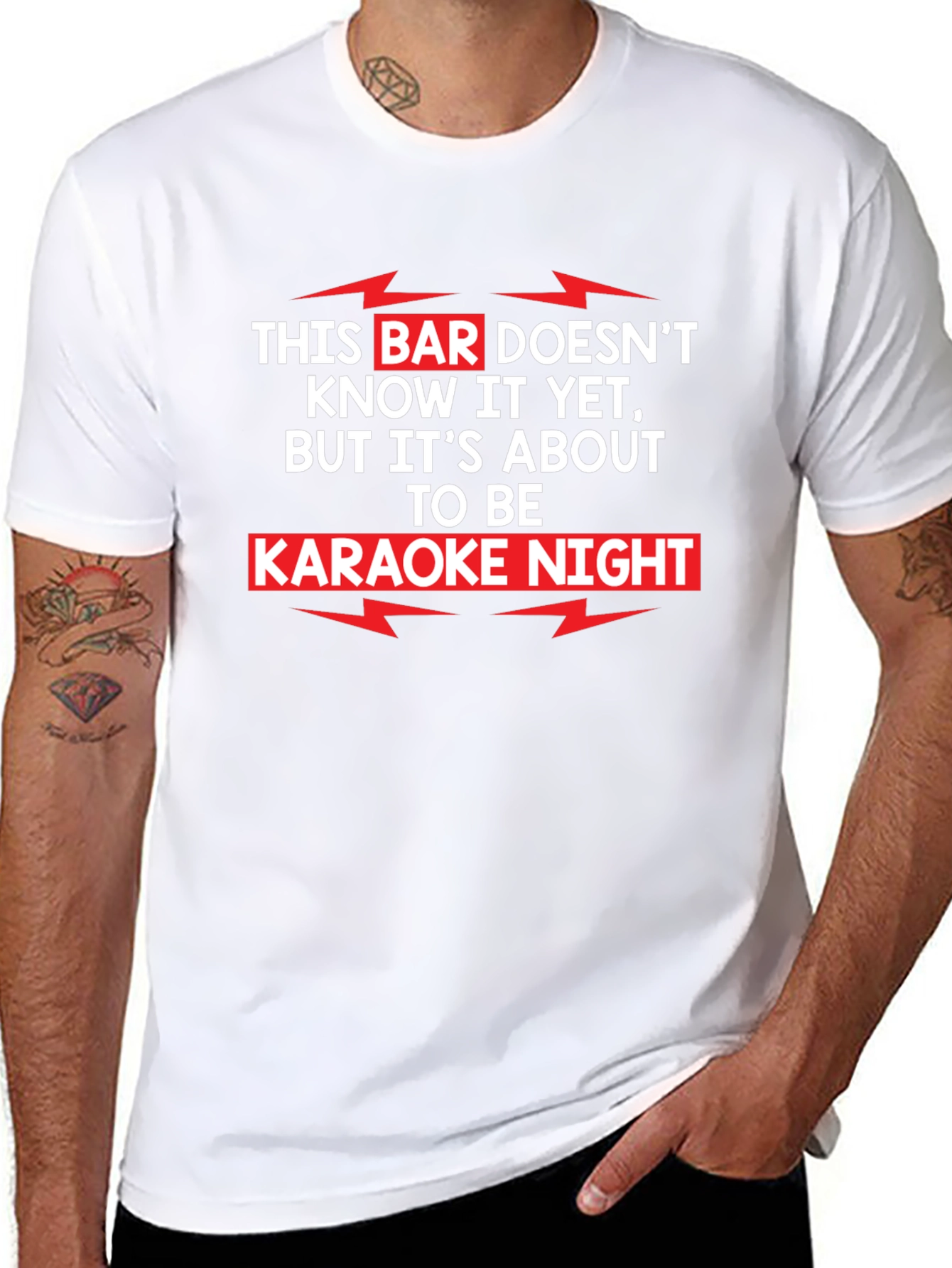 Karaoke Night T-Shirt Funny Bar Sing Tee