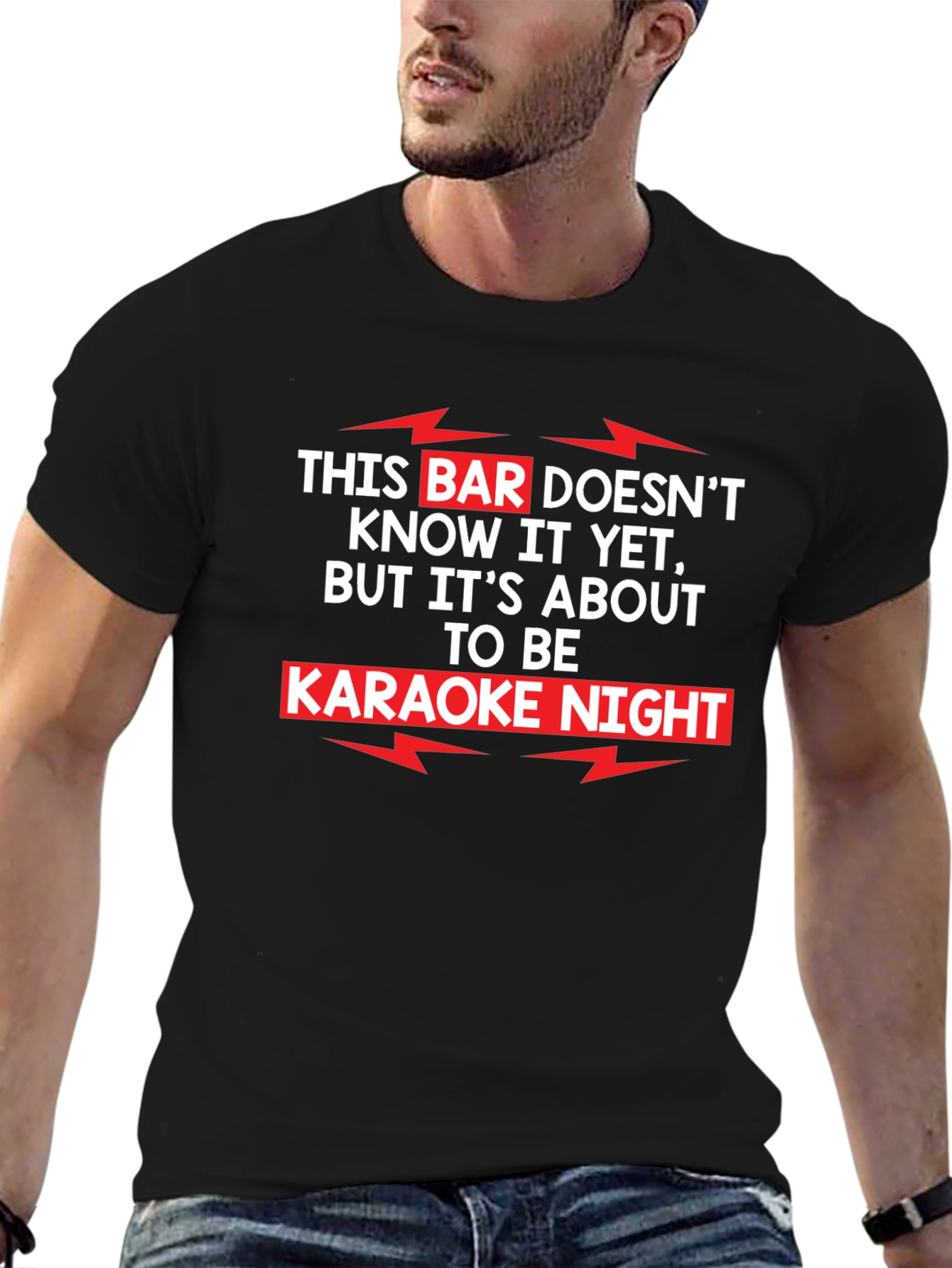 Karaoke Night T-Shirt Funny Bar Sing Tee