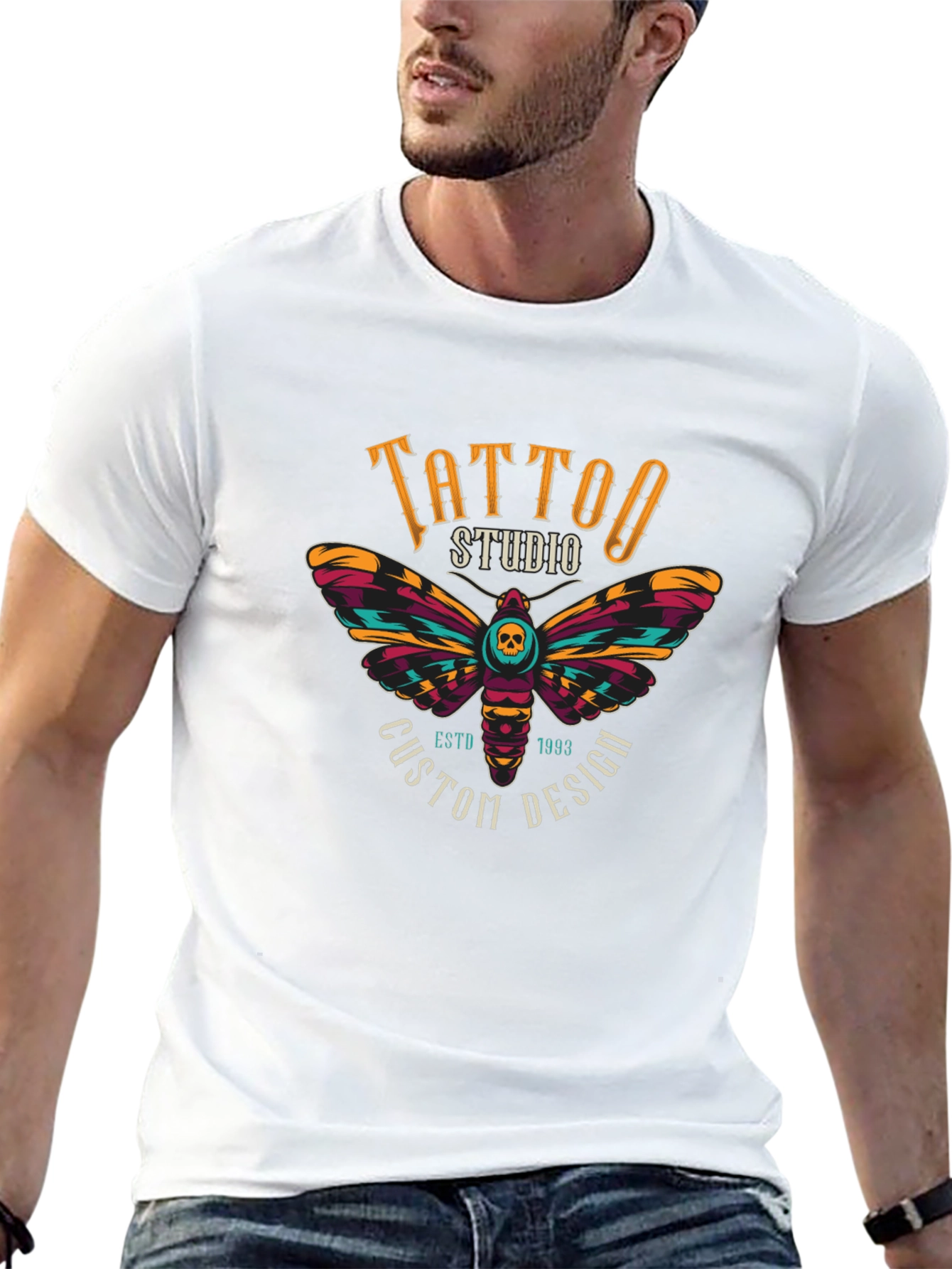 Tattoo Studio Moth Graphic Tee