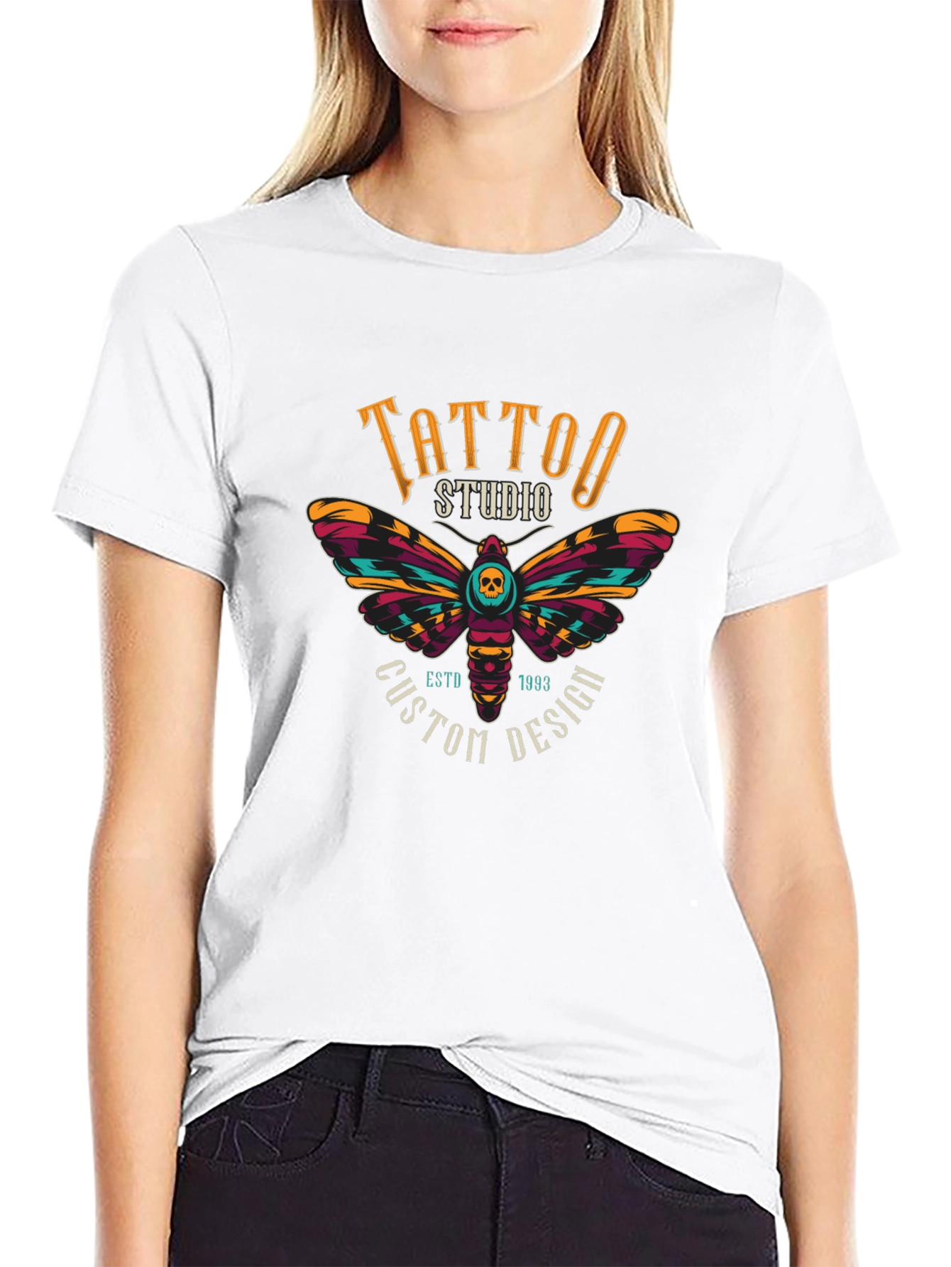 Tattoo Studio Moth Graphic Tee