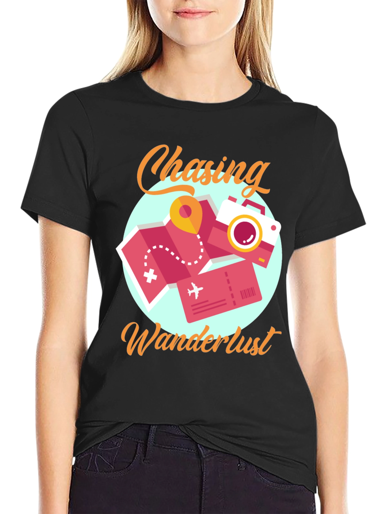 Chasing Wanderlust Graphic Tee - Travel T-Shirt