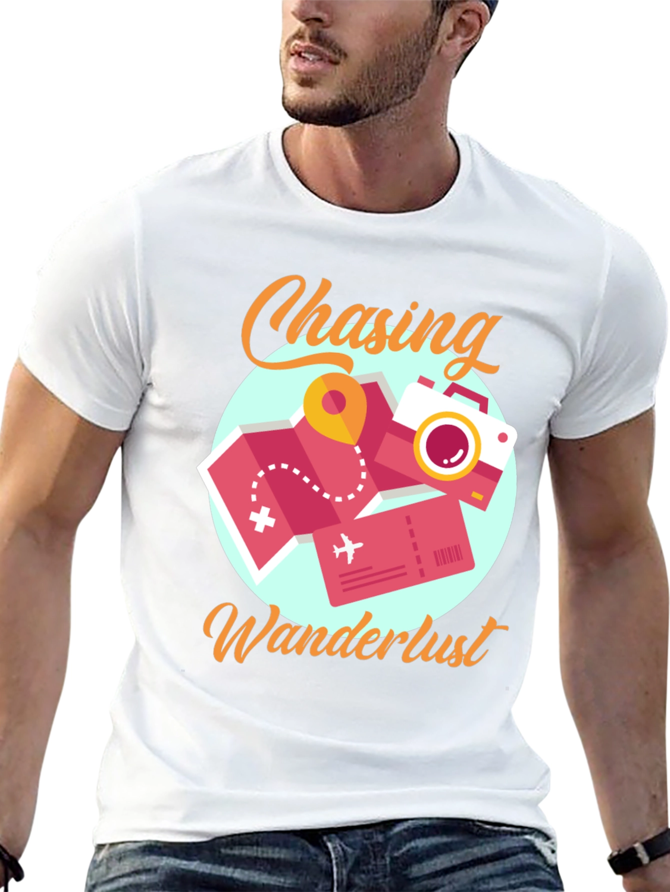 Chasing Wanderlust Graphic Tee - Travel T-Shirt