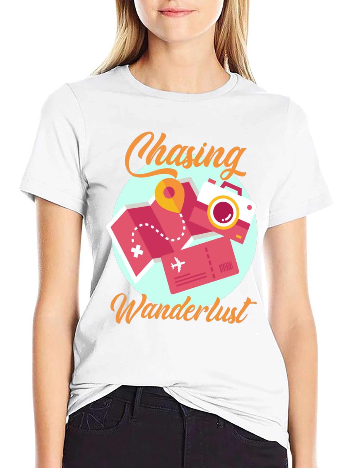 Chasing Wanderlust Graphic Tee - Travel T-Shirt