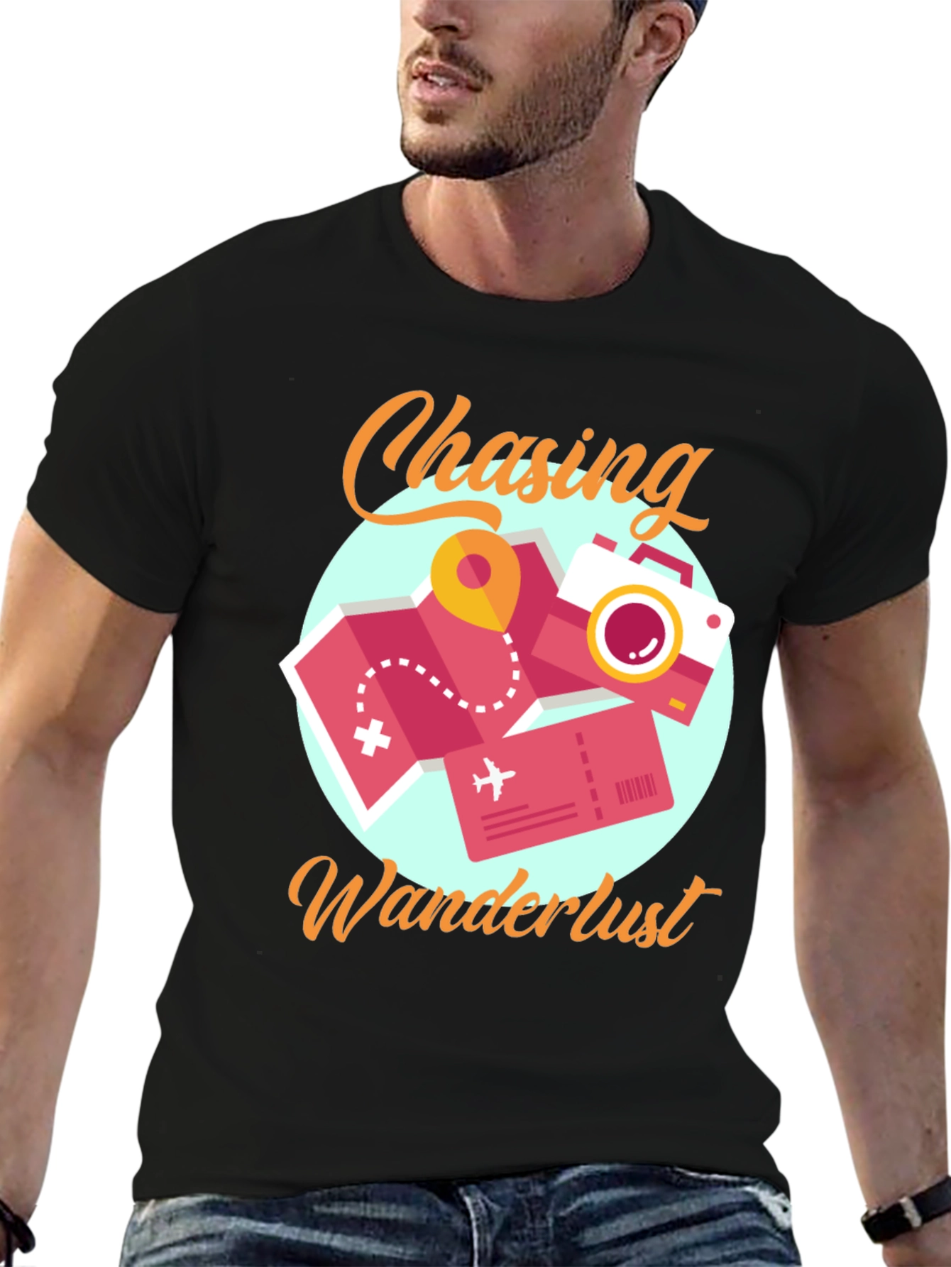 Chasing Wanderlust Graphic Tee - Travel T-Shirt