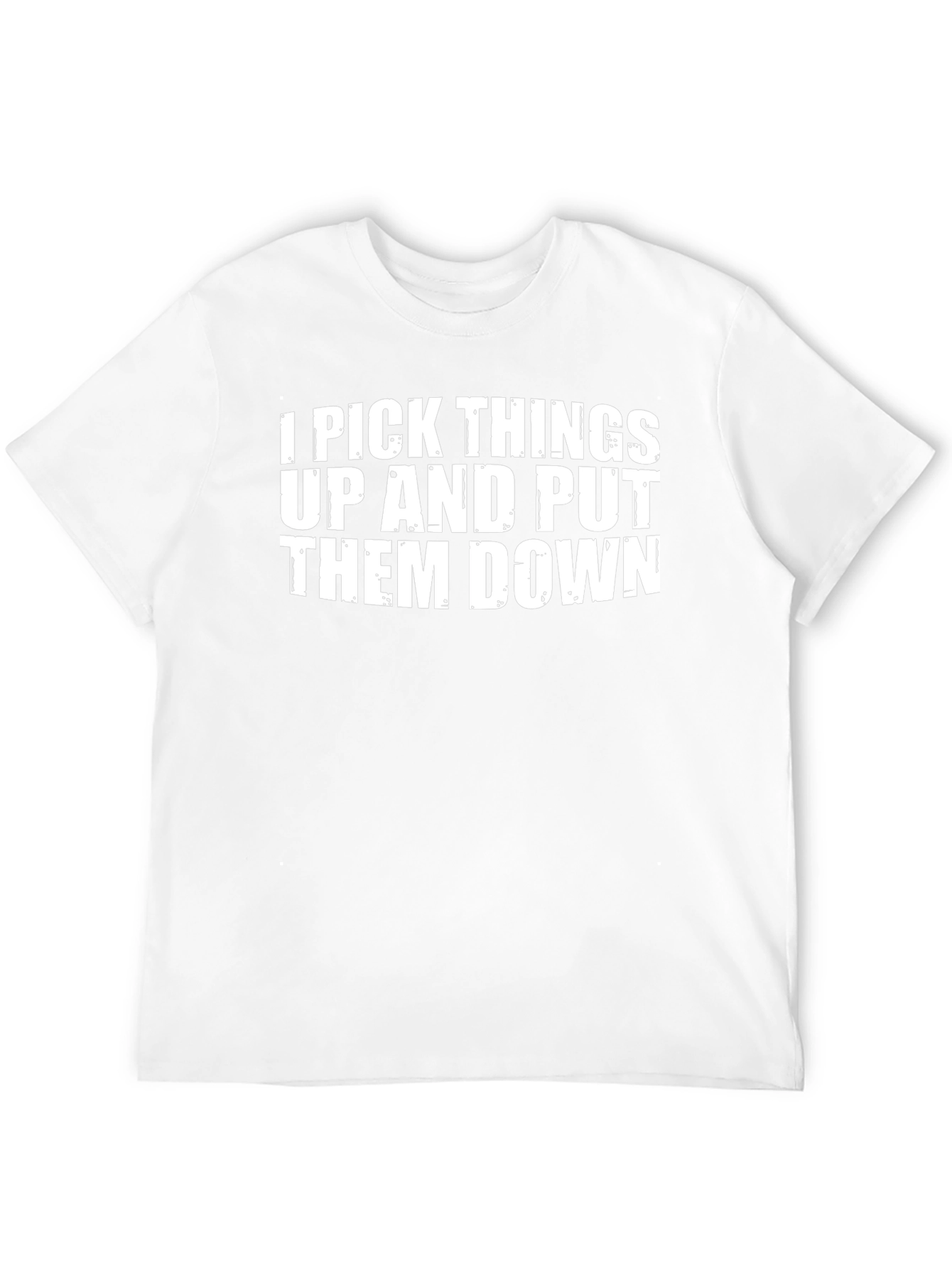 Funny I Pick Things Up Black Graphic Tee