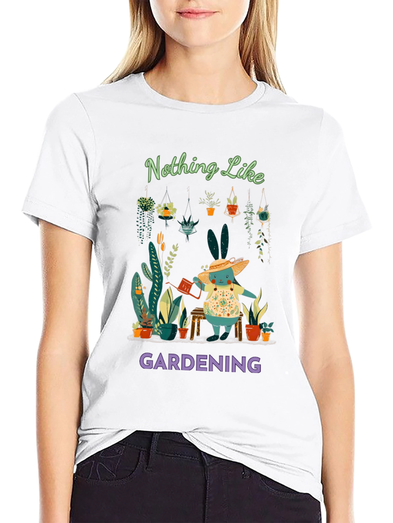 Gardening Bunny T-Shirt: Nothing Like Gardening