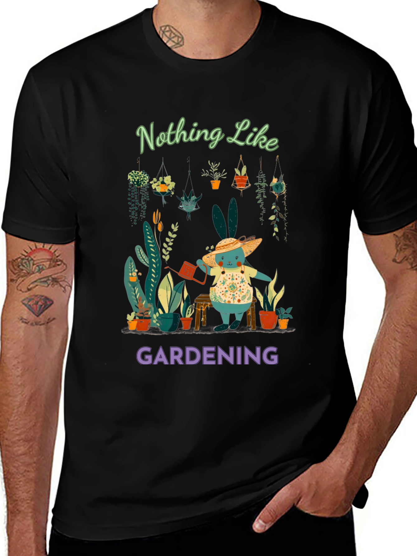 Gardening Bunny T-Shirt: Nothing Like Gardening