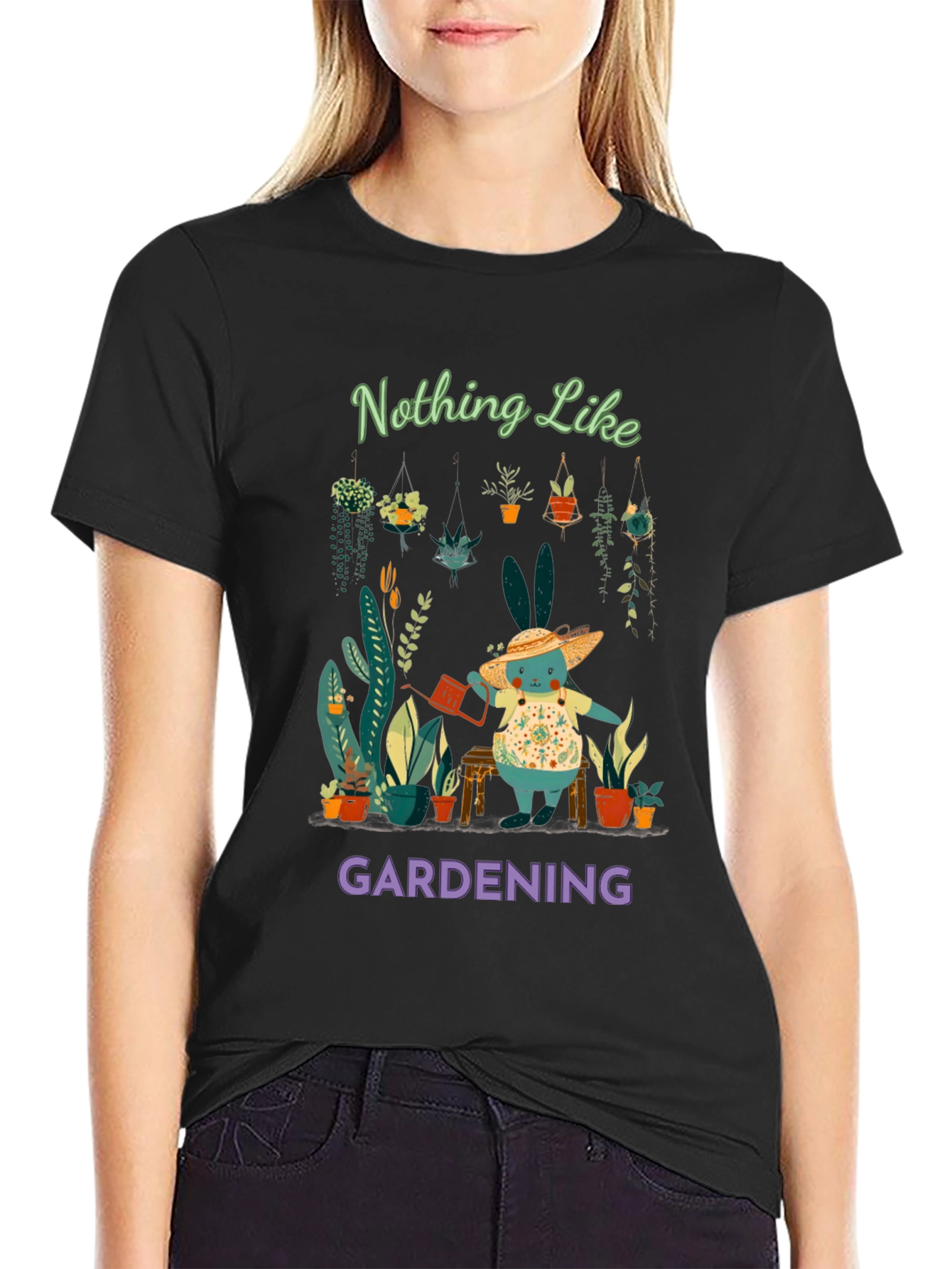 Gardening Bunny T-Shirt: Nothing Like Gardening