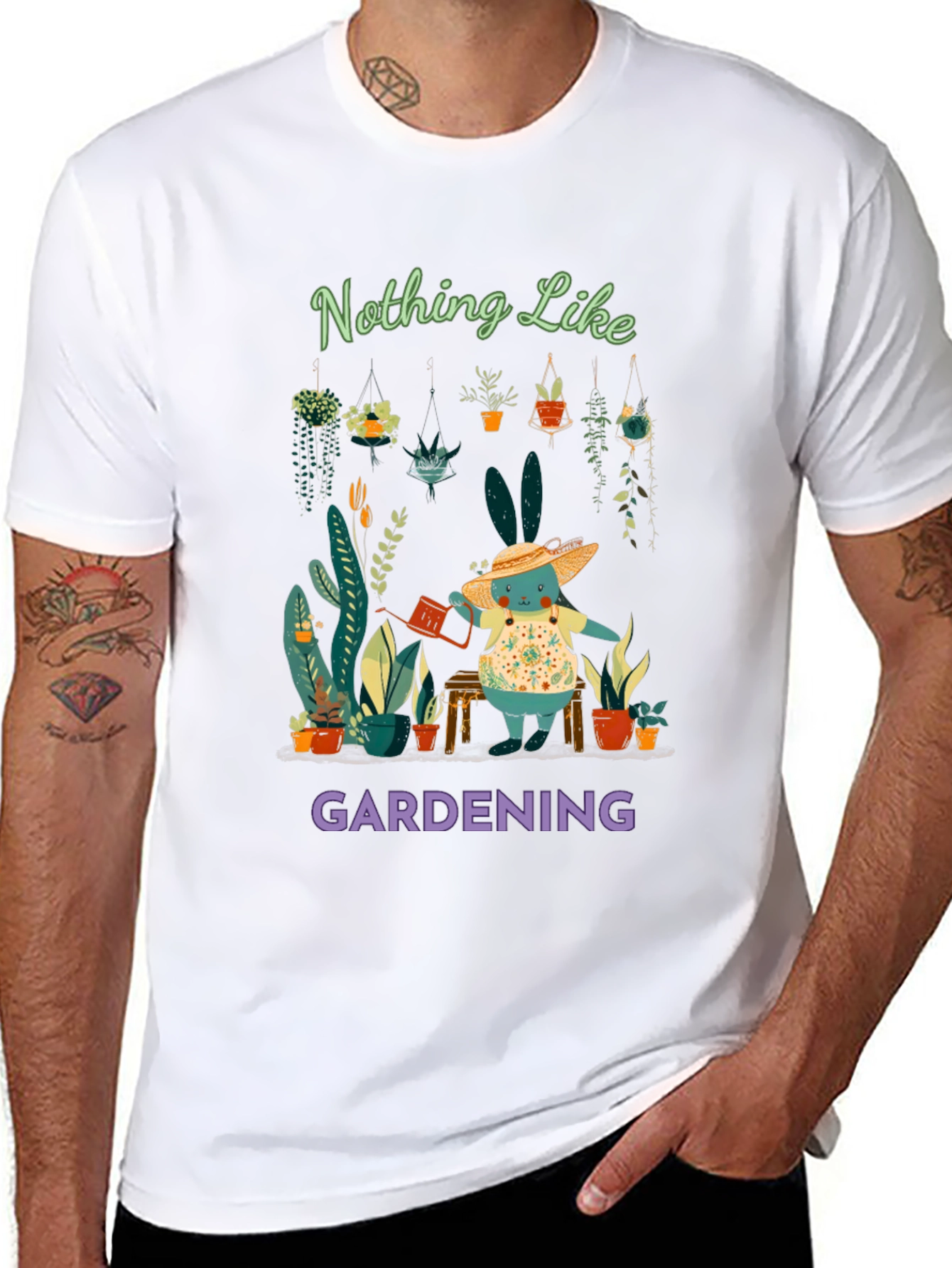 Gardening Bunny T-Shirt: Nothing Like Gardening