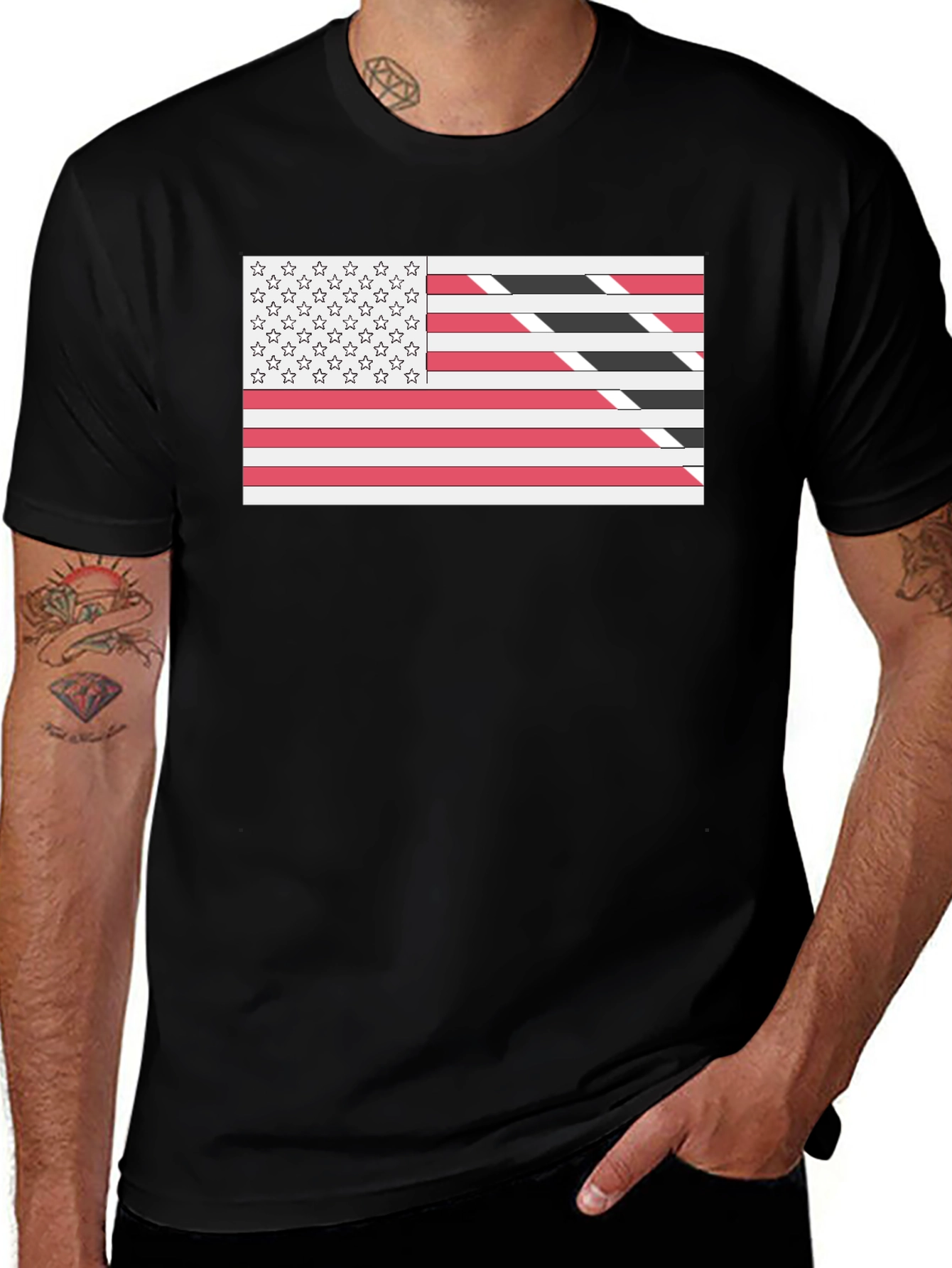 US Trinidad Flag T-Shirt - Patriotic Pride