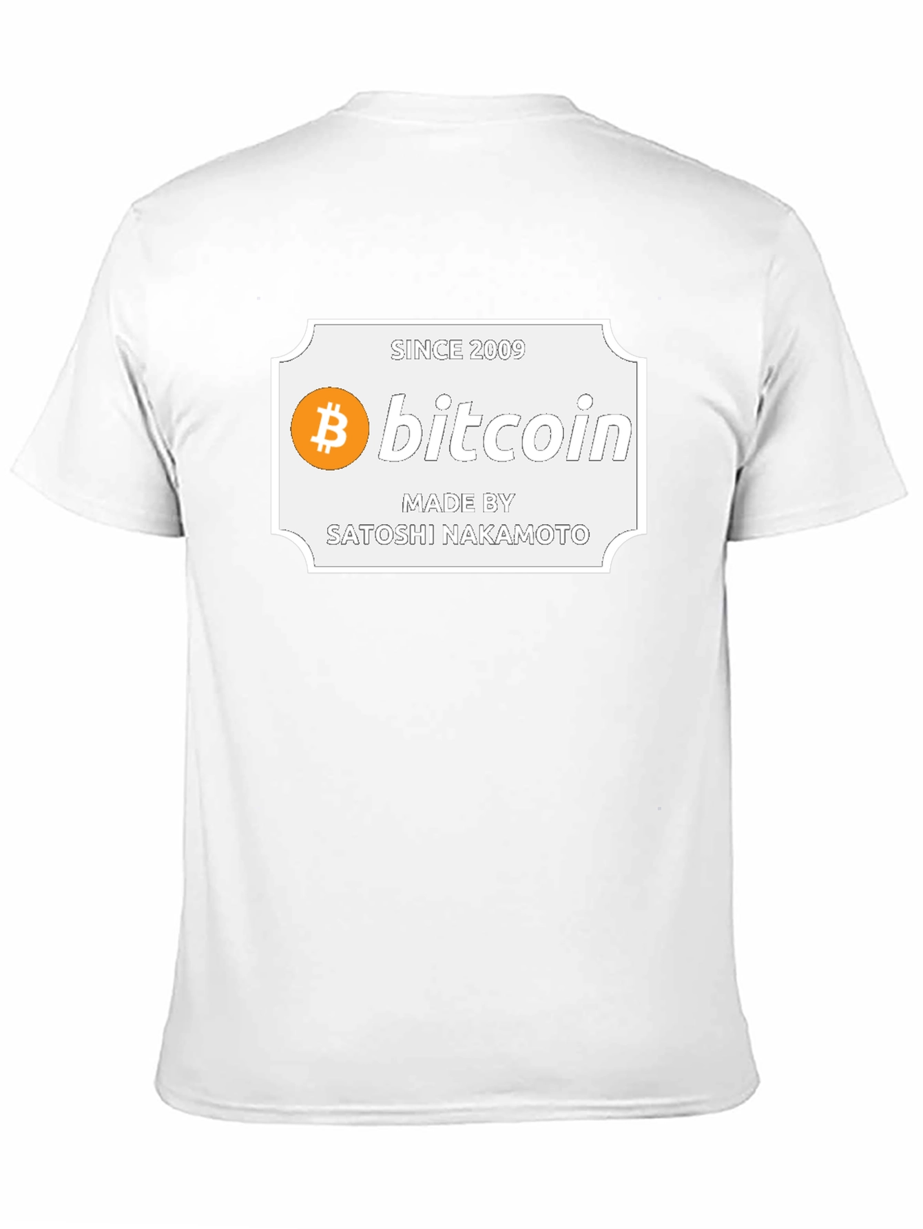 Bitcoin Satoshi Nakamoto Black Graphic Tee