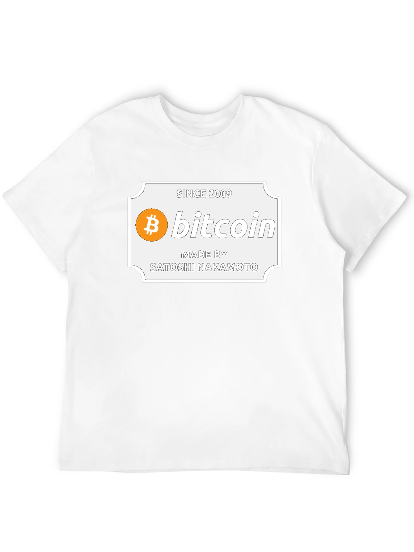 Bitcoin Satoshi Nakamoto Black Graphic Tee