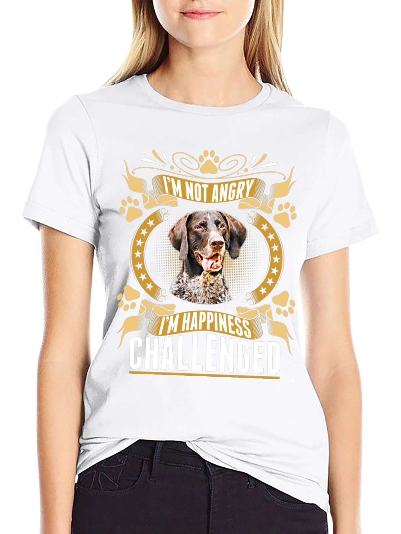 Im Not Angry Dog T-Shirt