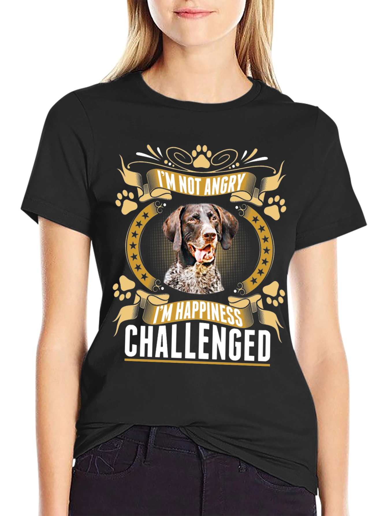 Im Not Angry Dog T-Shirt