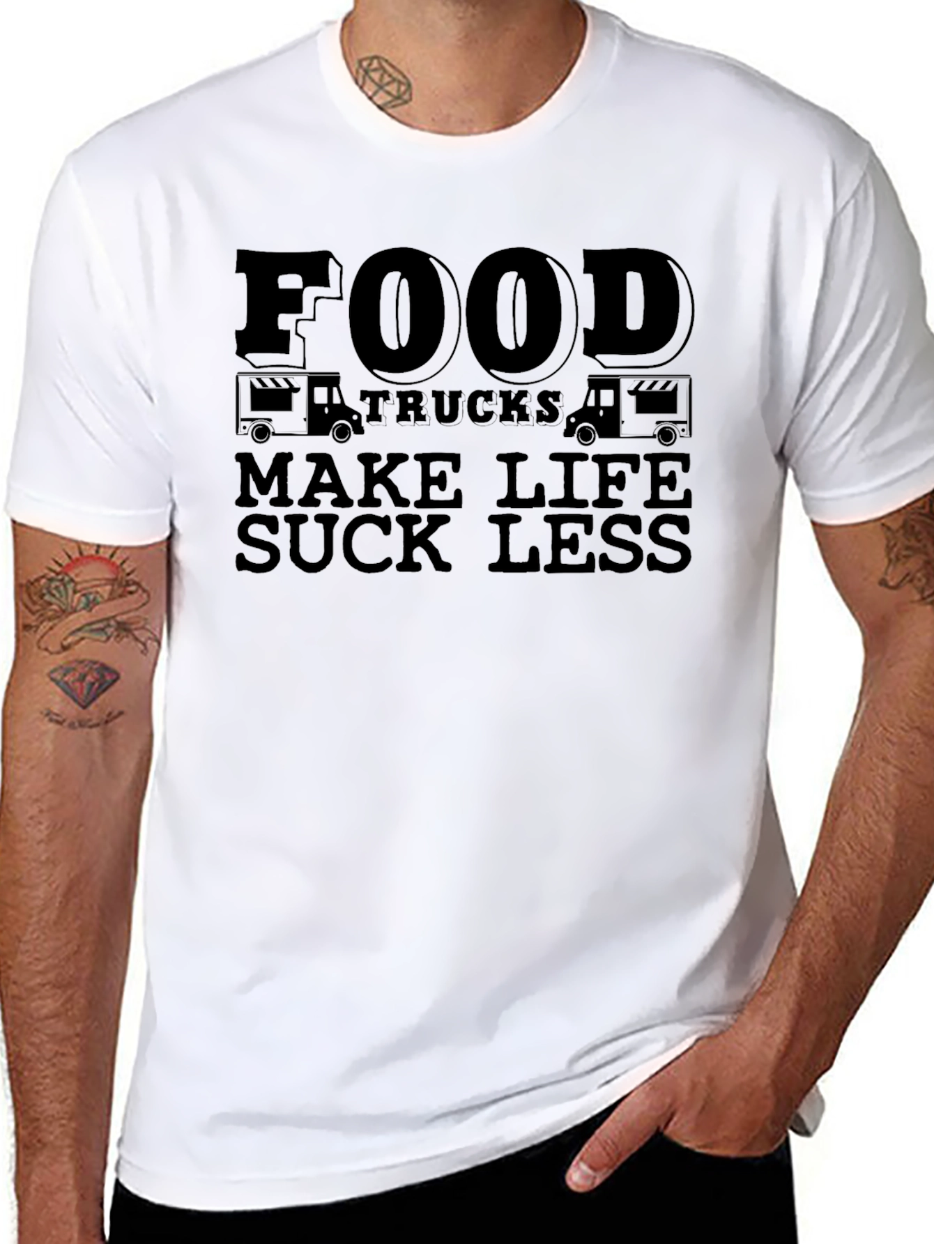 Food Trucks Make Life Suck Less Graphic Tee