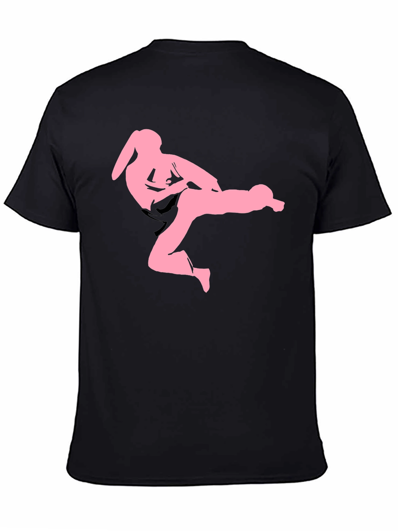 Karate Bunny Black T-Shirt