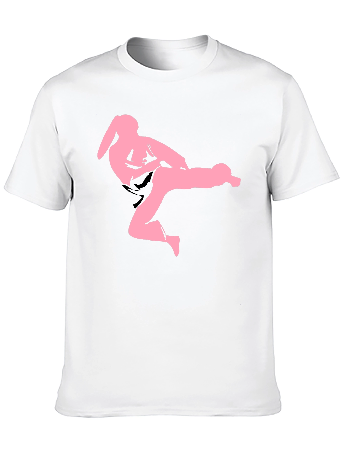 Karate Bunny Black T-Shirt