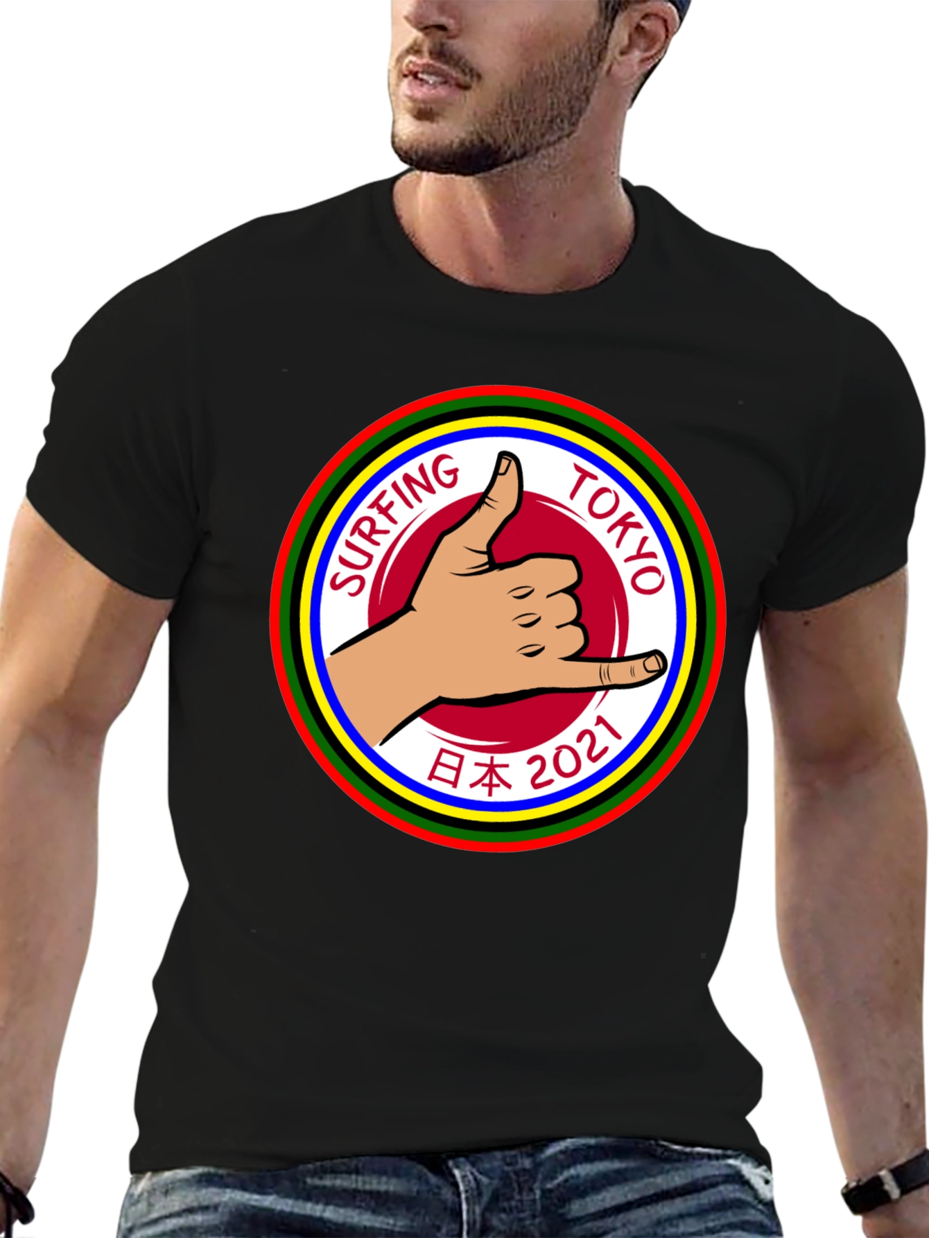 Surfing Tokyo 2021 Graphic T-Shirt