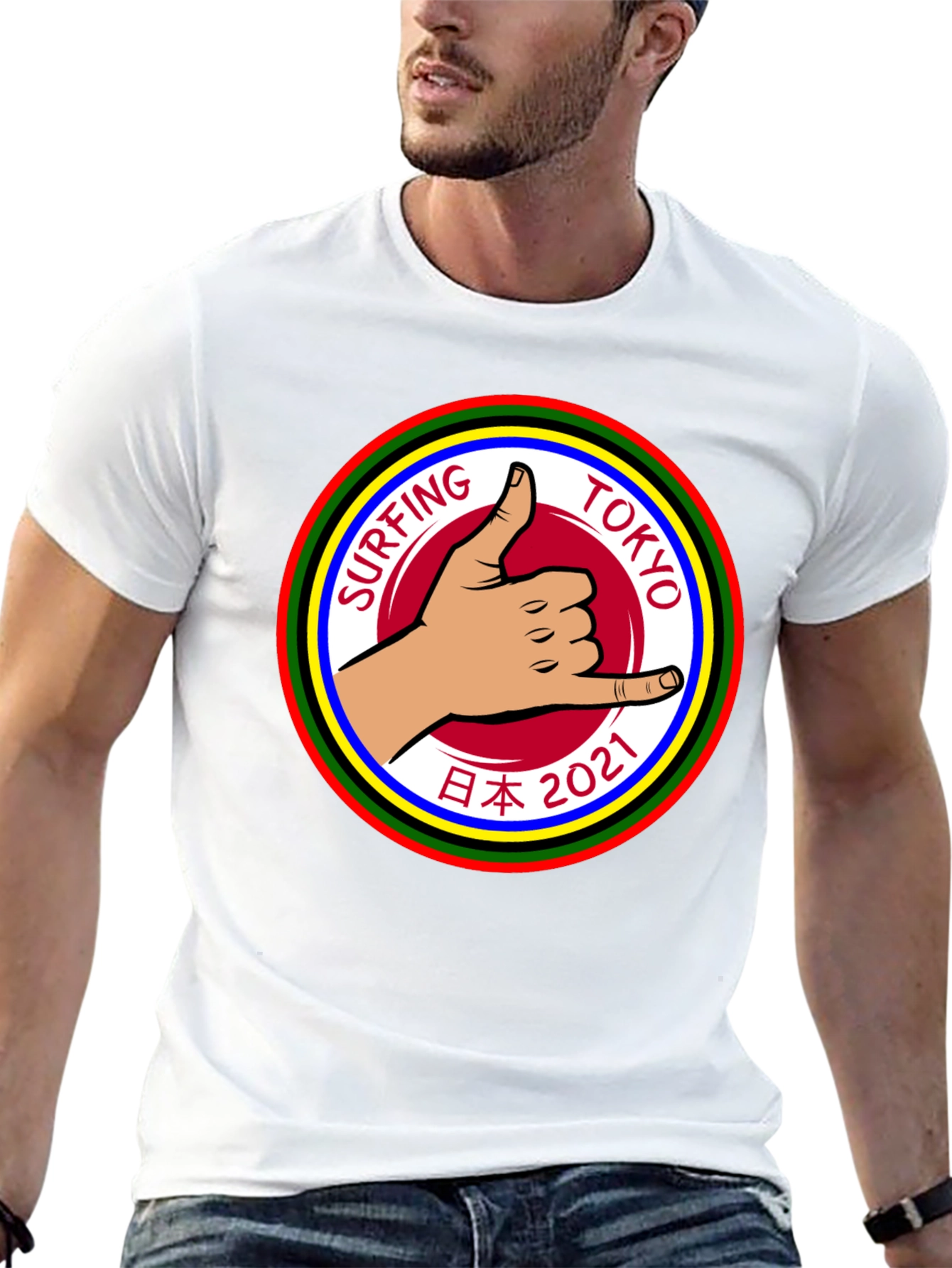 Surfing Tokyo 2021 Graphic T-Shirt