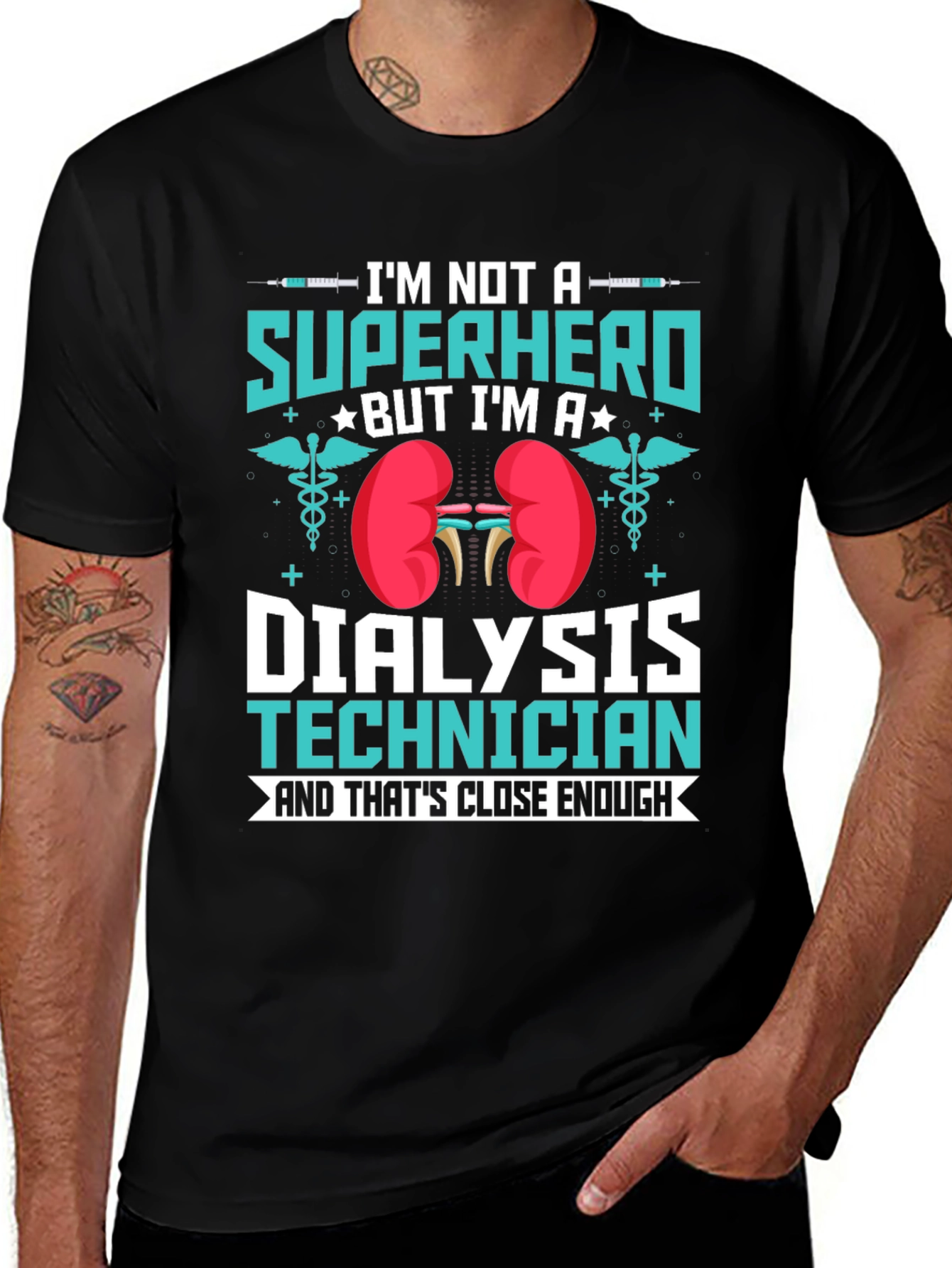 Dialysis Technician Superhero T-Shirt