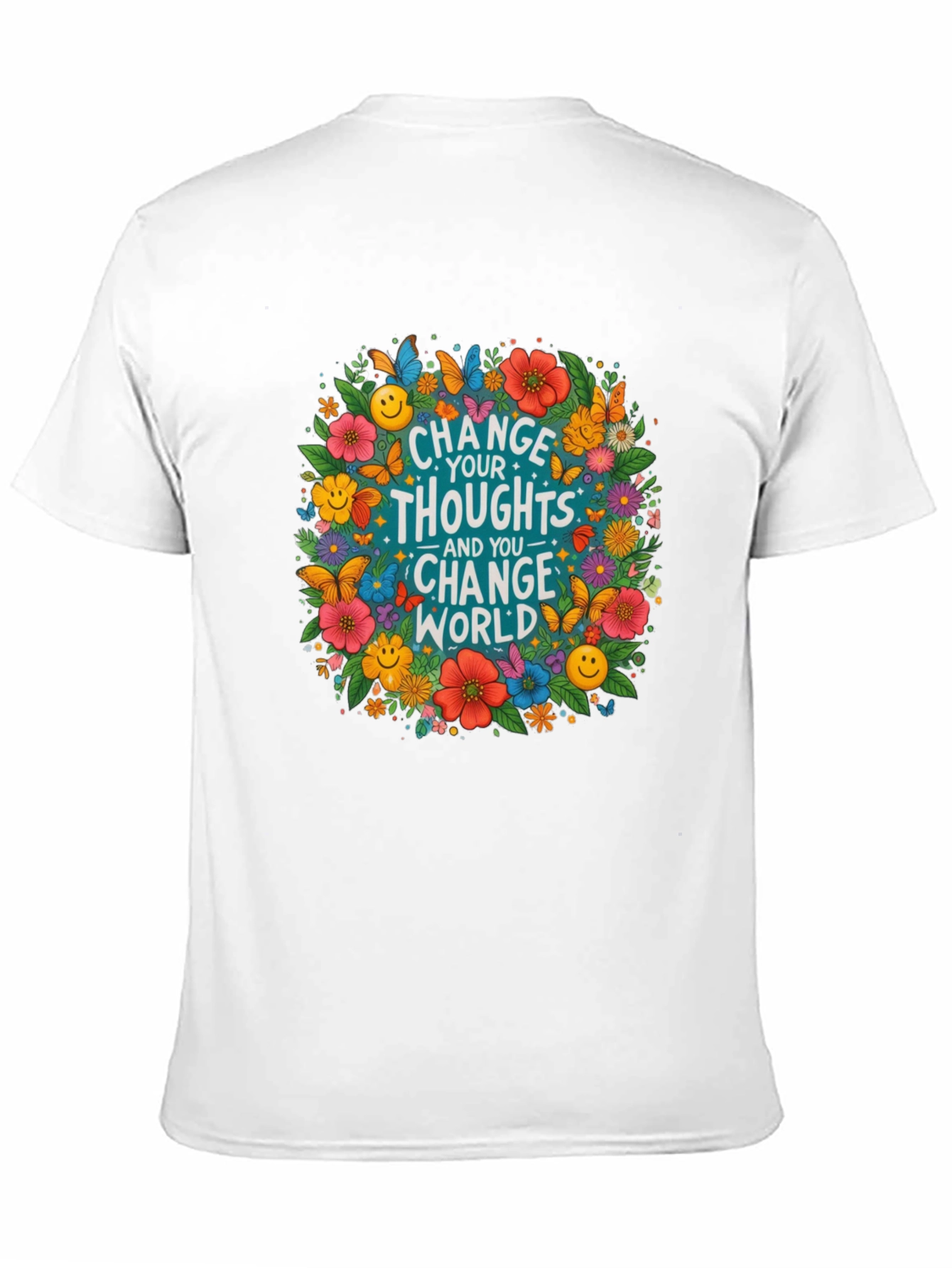 Floral Change Your Thoughts T-Shirt