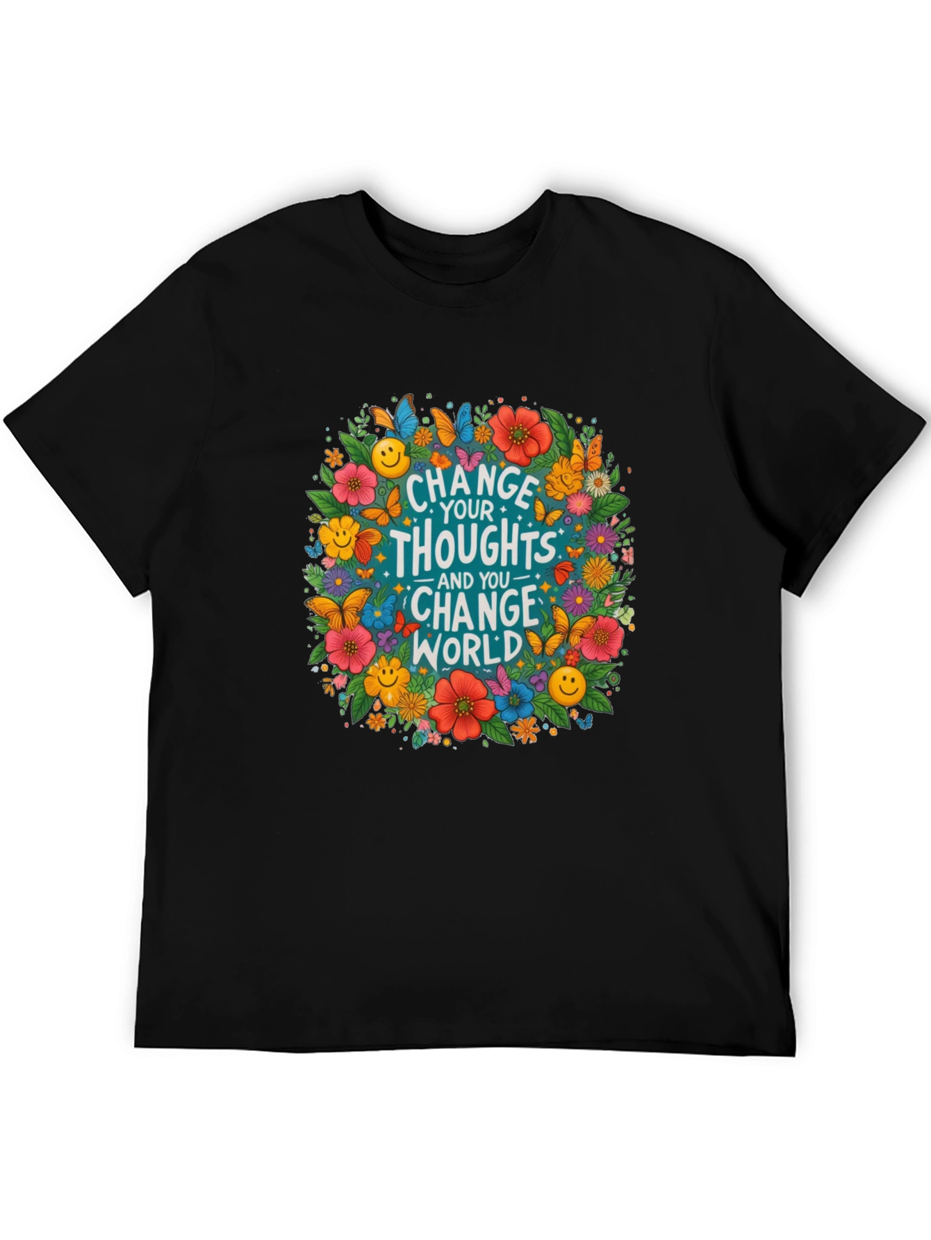 Floral Change Your Thoughts T-Shirt