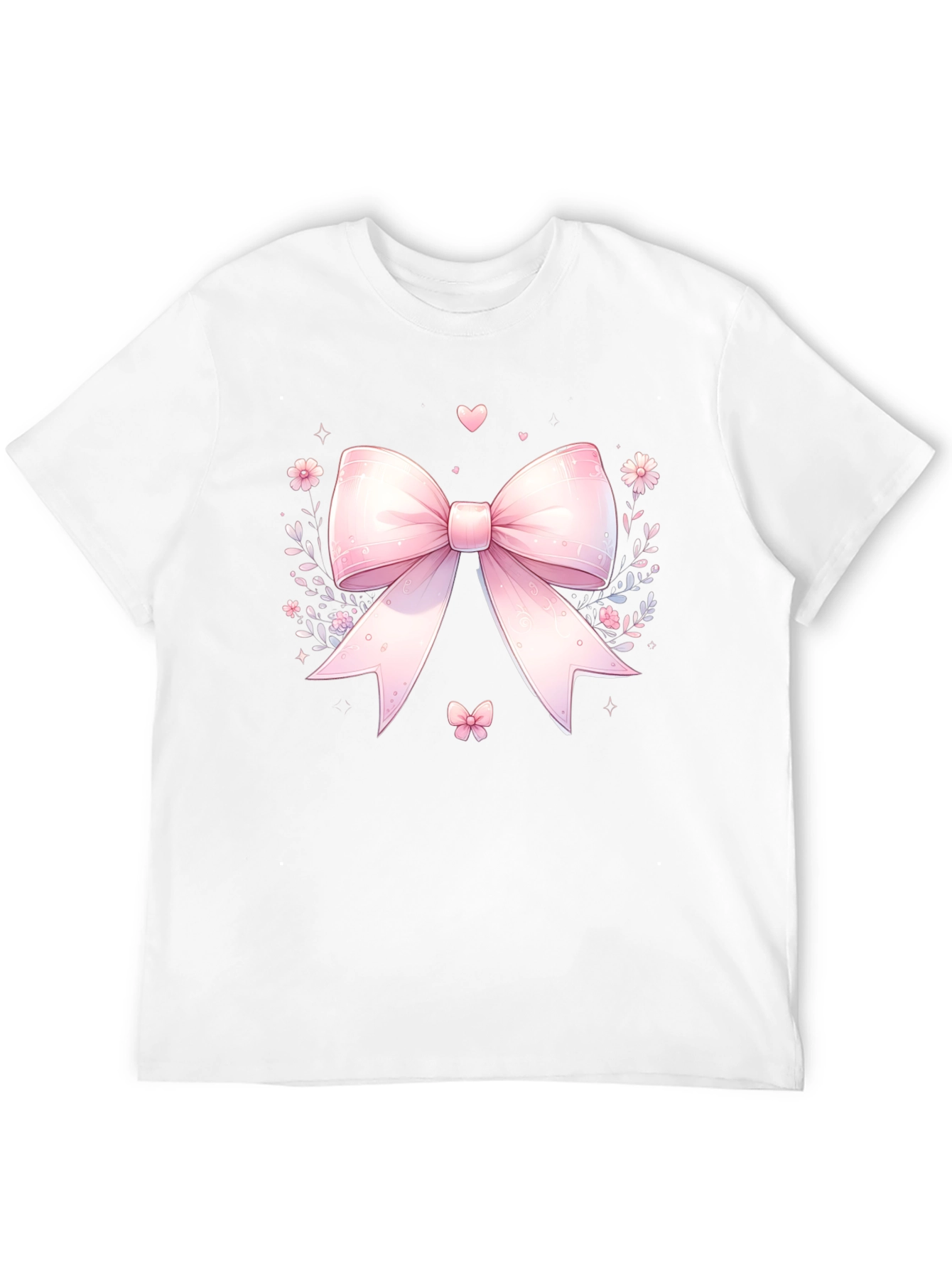 Cute Pink Bow T-Shirt - Kawaii Style