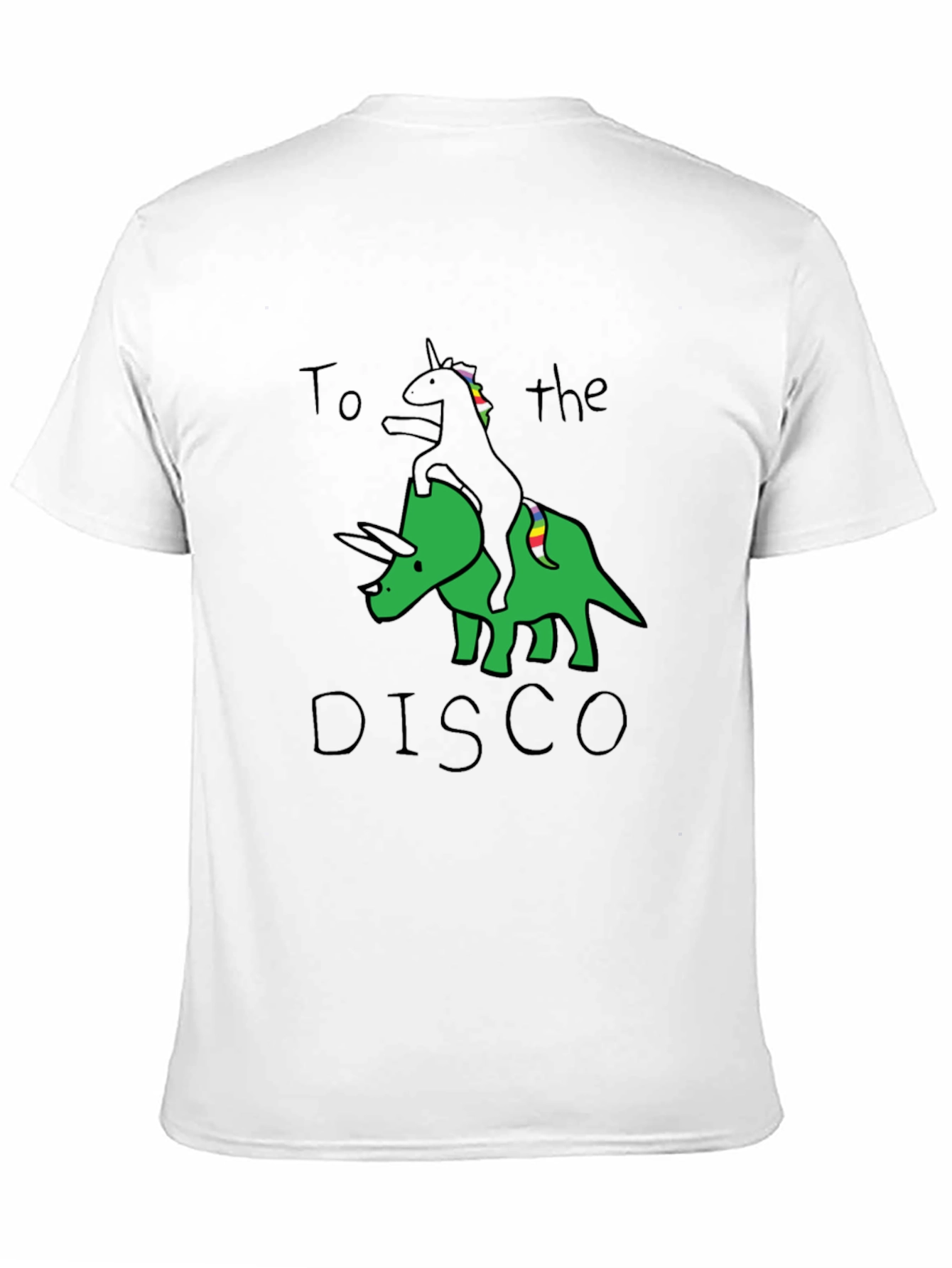 Unicorn Dinosaur Disco Graphic Tee