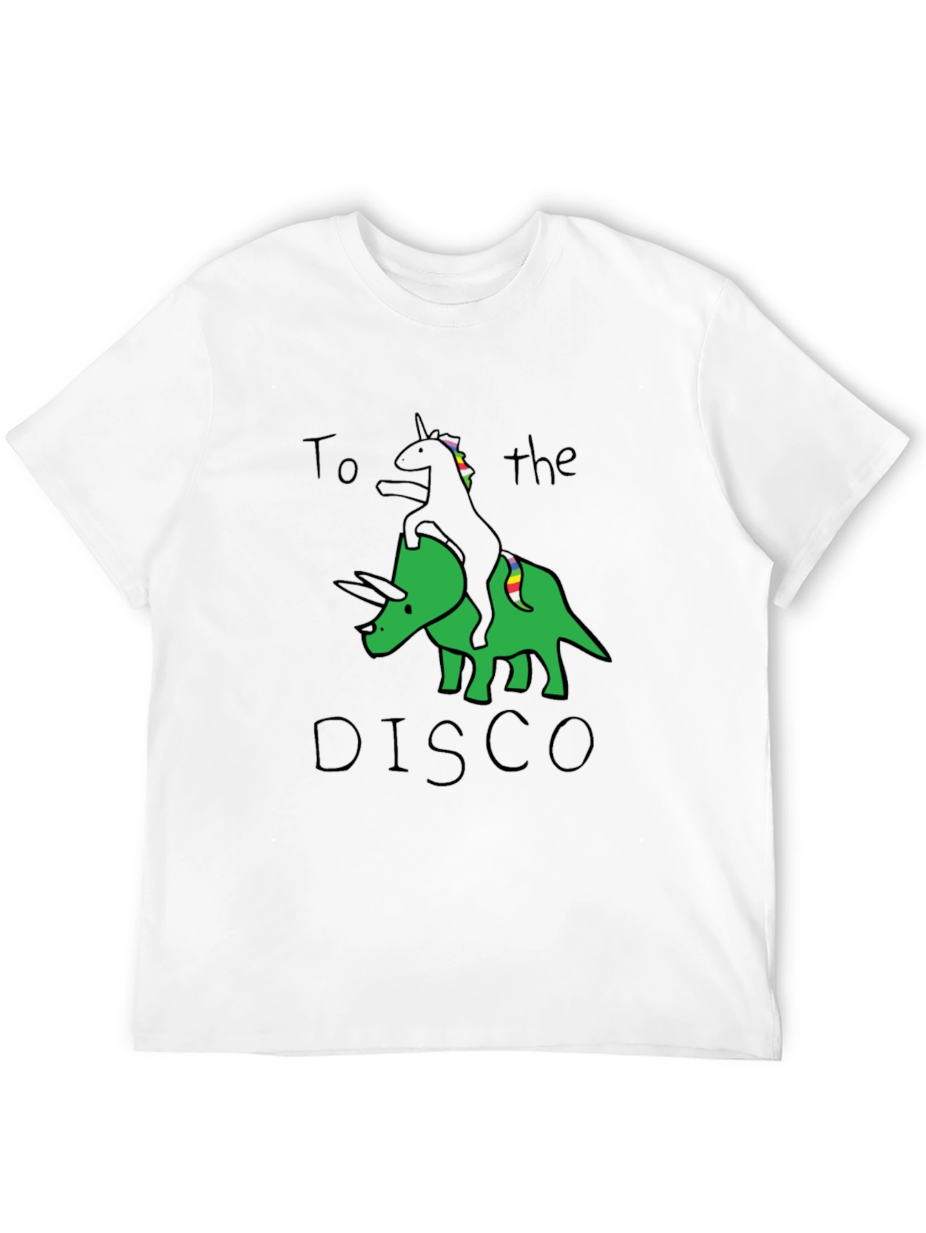 Unicorn Dinosaur Disco Graphic Tee