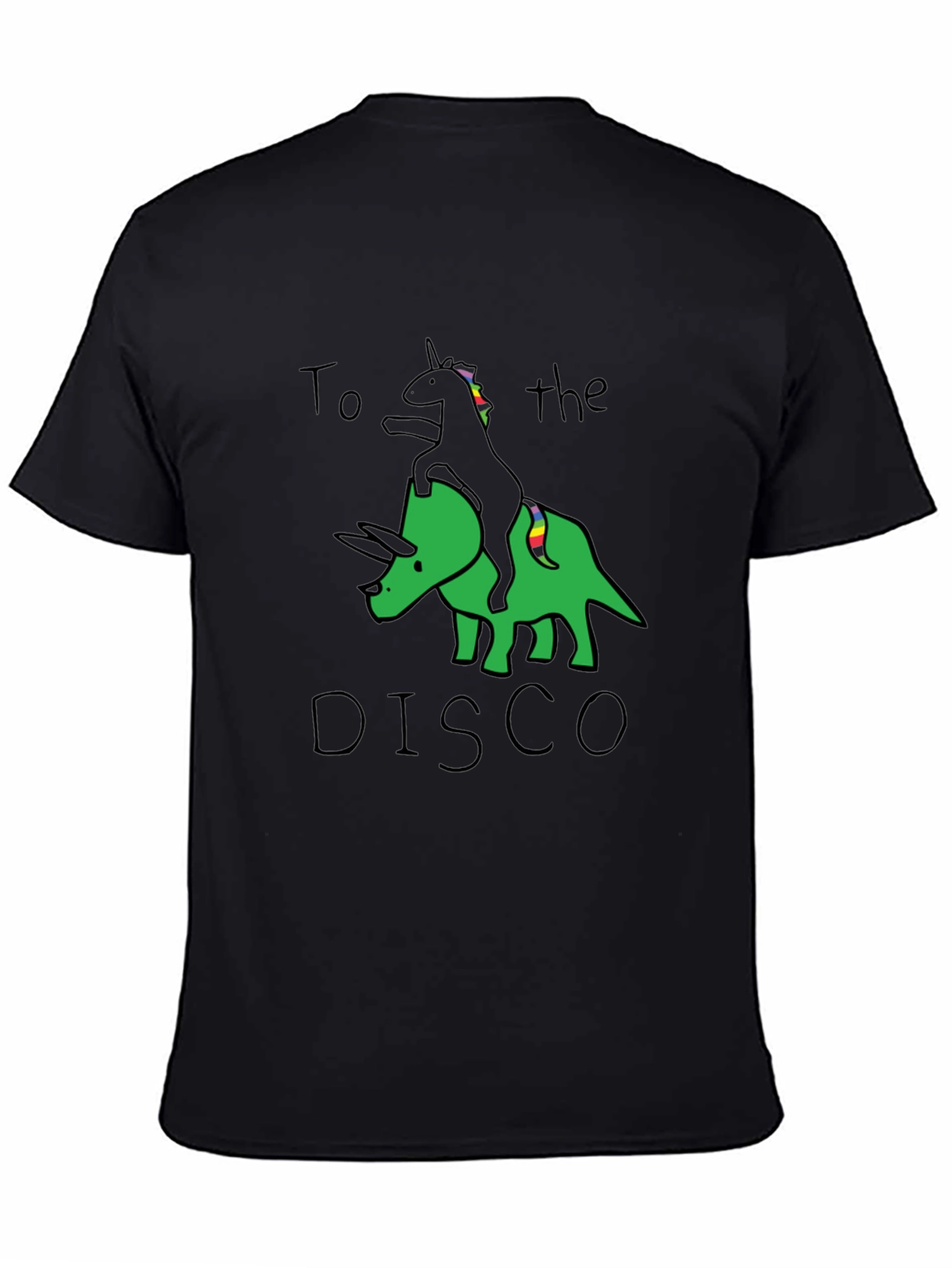 Unicorn Dinosaur Disco Graphic Tee
