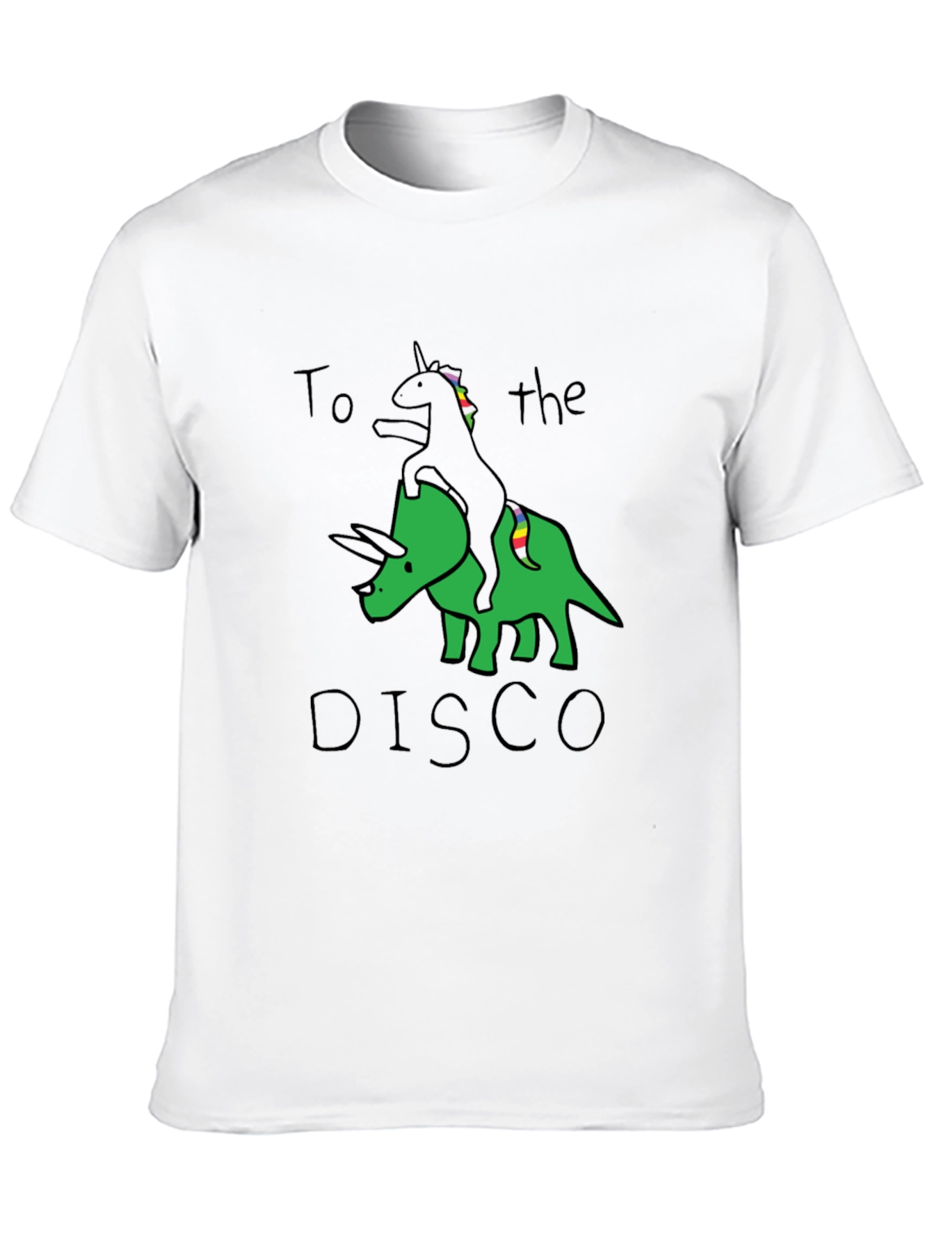 Unicorn Dinosaur Disco Graphic Tee