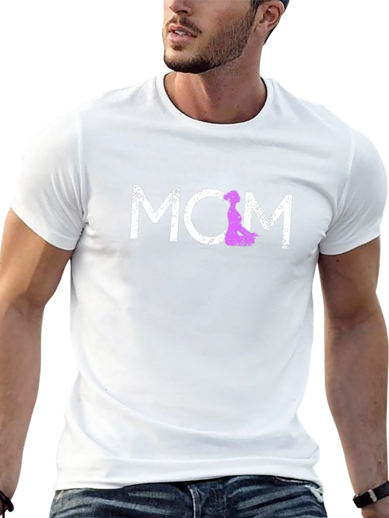 Stylish Mom Graphic T-Shirt - Purple