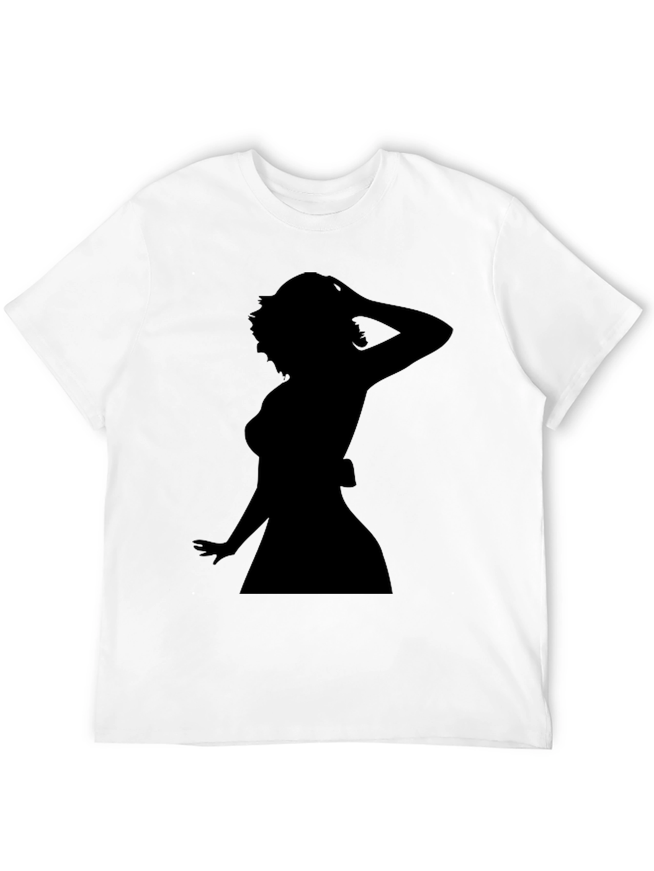 Silhouette Woman Graphic Tee - Black Unisex T-Shirt
