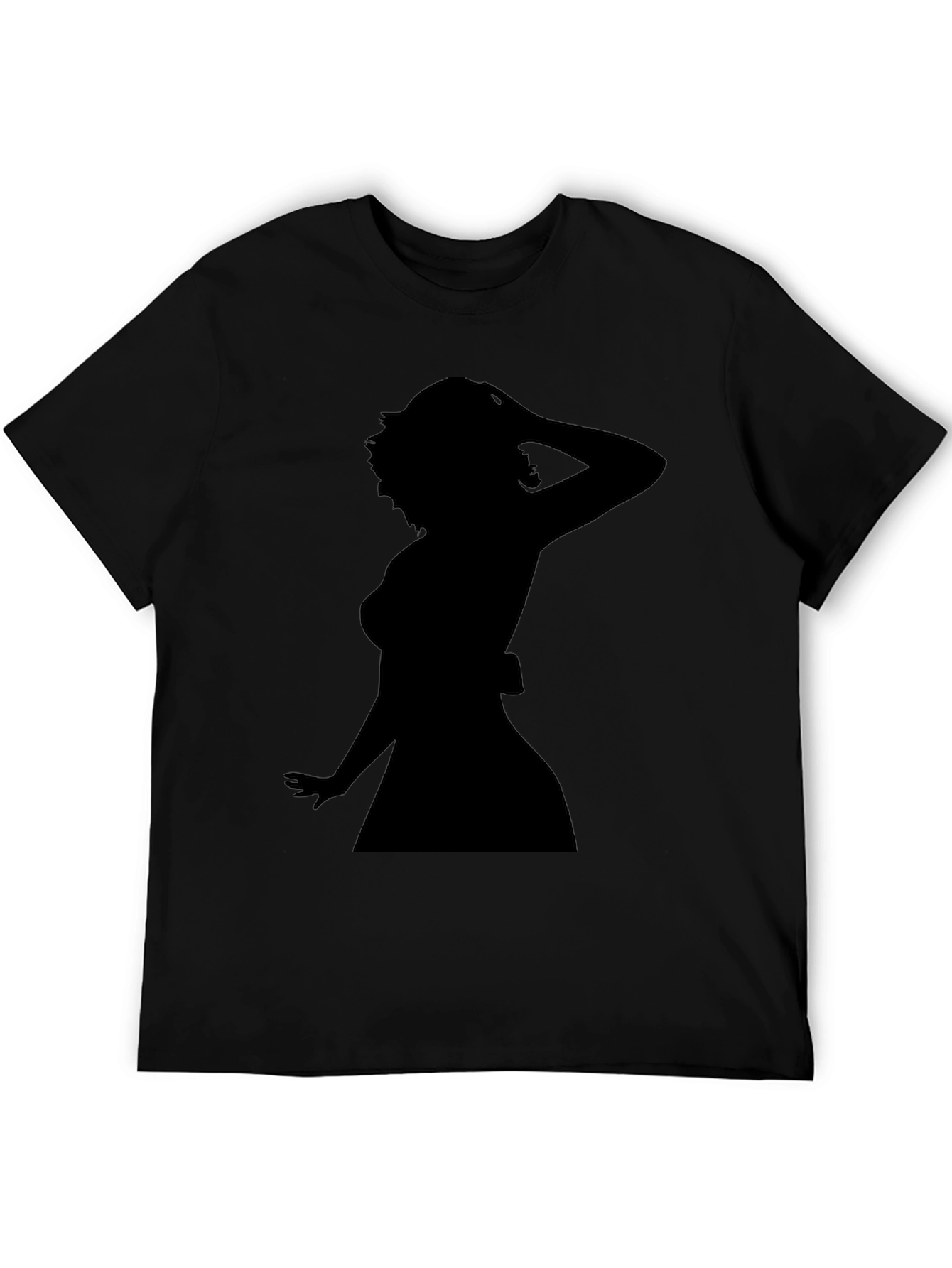 Silhouette Woman Graphic Tee - Black Unisex T-Shirt