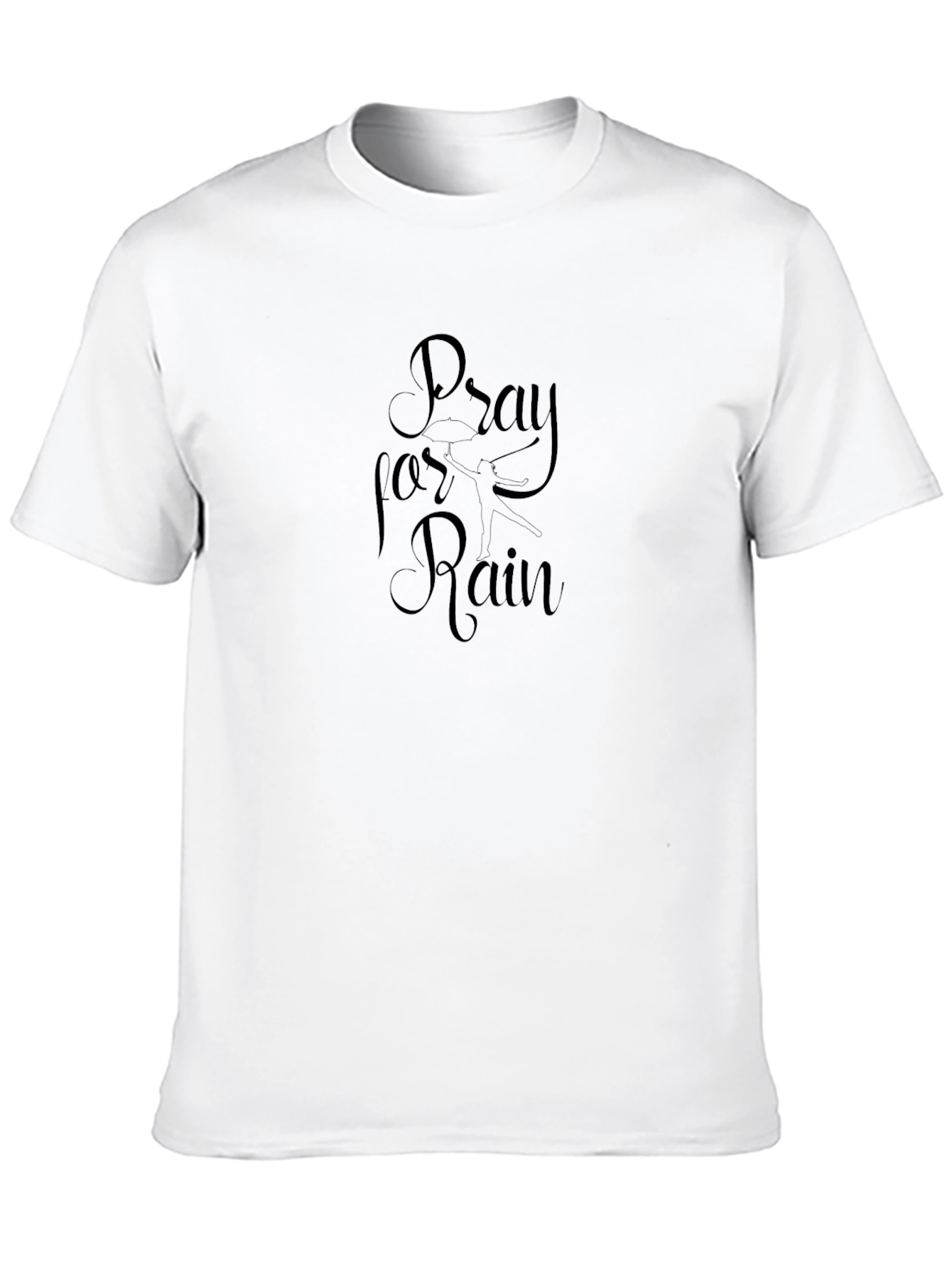 Pray for Rain Black Graphic Tee