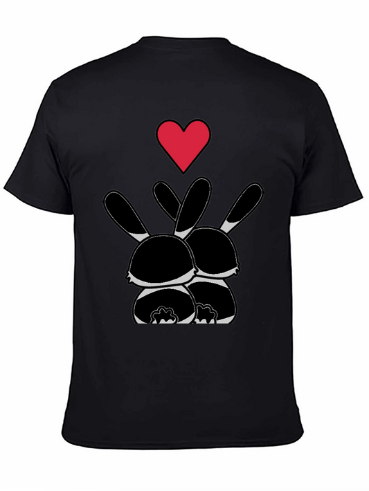 Bunny Love Graphic Tee - Black