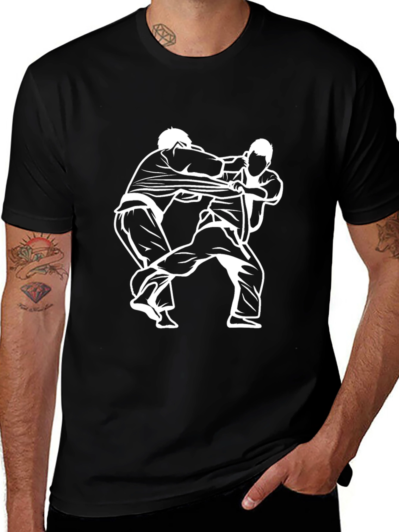 Judo Fight Graphic Tee - Martial Arts T-Shirt