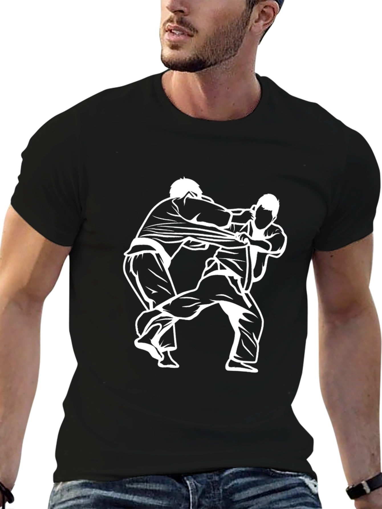 Judo Fight Graphic Tee - Martial Arts T-Shirt