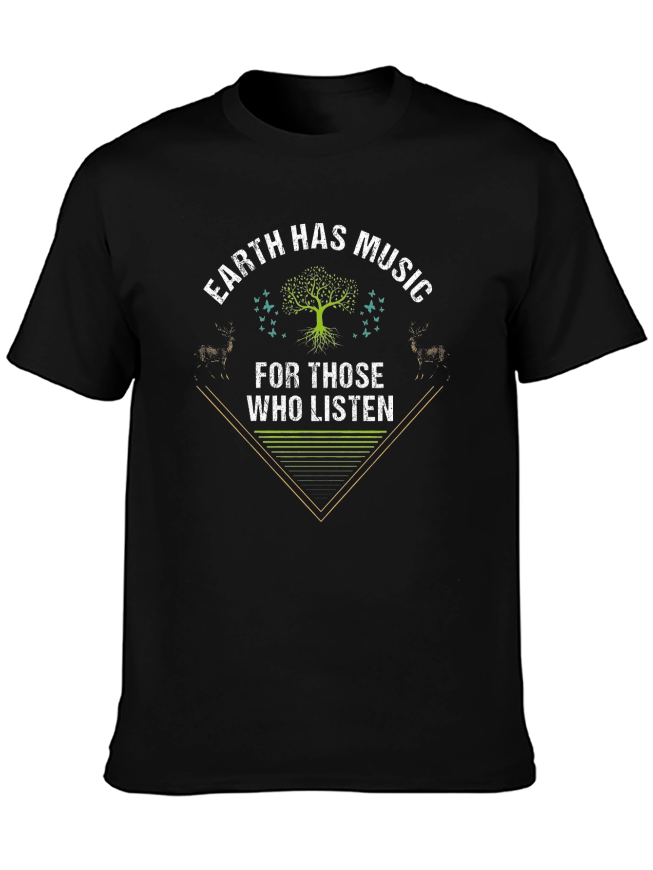 Earth Music Graphic Tee - Nature Lover Shirt