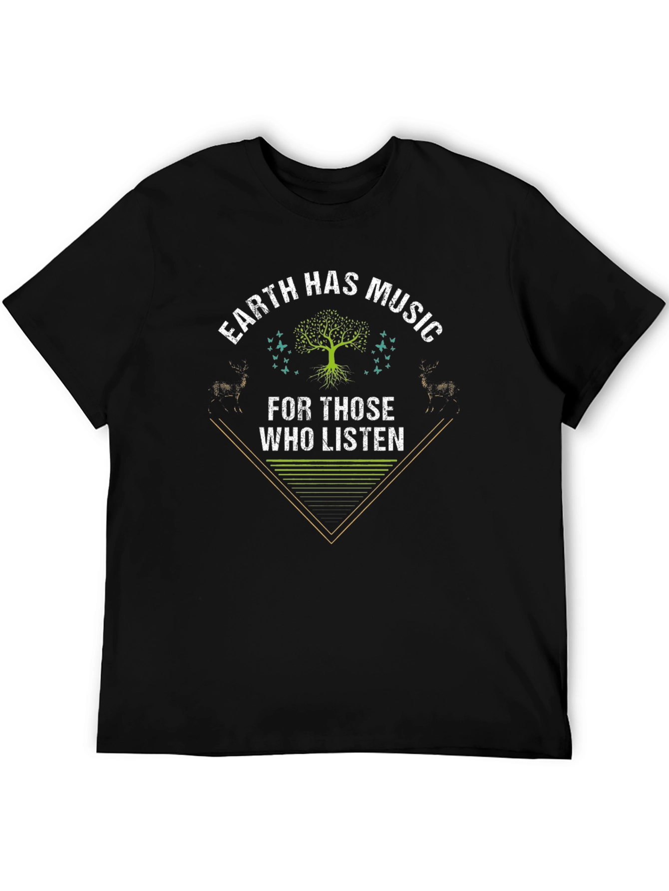 Earth Music Graphic Tee - Nature Lover Shirt