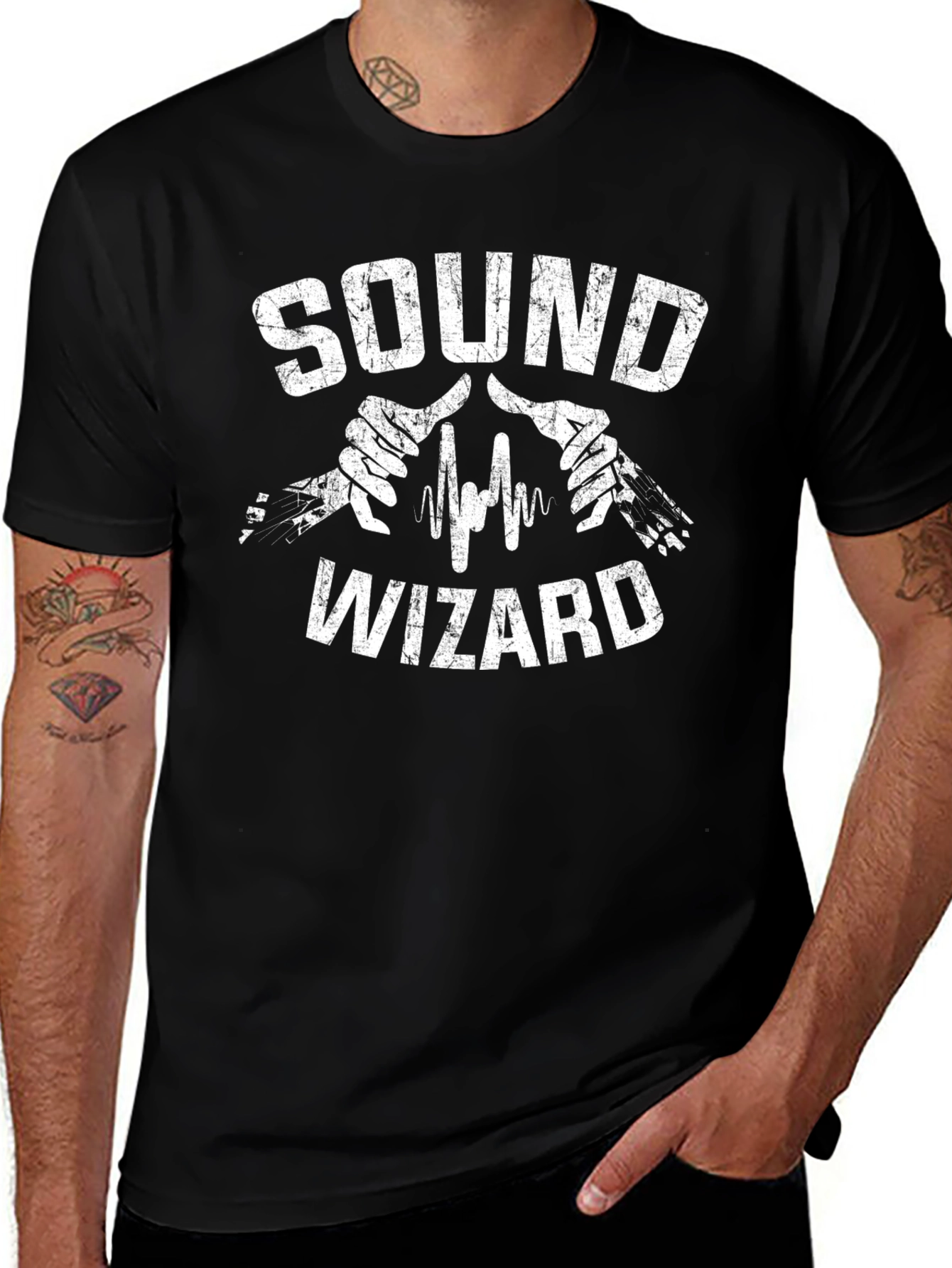 Sound Wizard Graphic Tee - DJ Audio Engineer Shirt