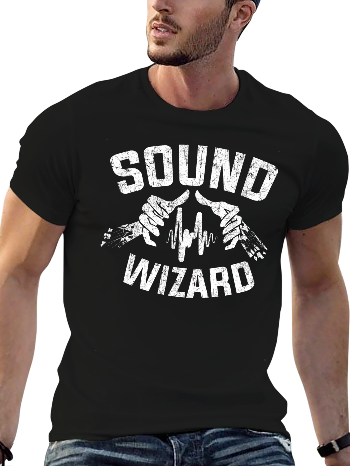 Sound Wizard Graphic Tee - DJ Audio Engineer Shirt
