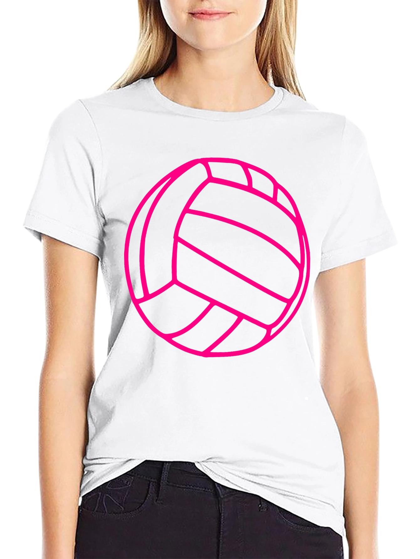 Volleyball Graphic Tee - Black