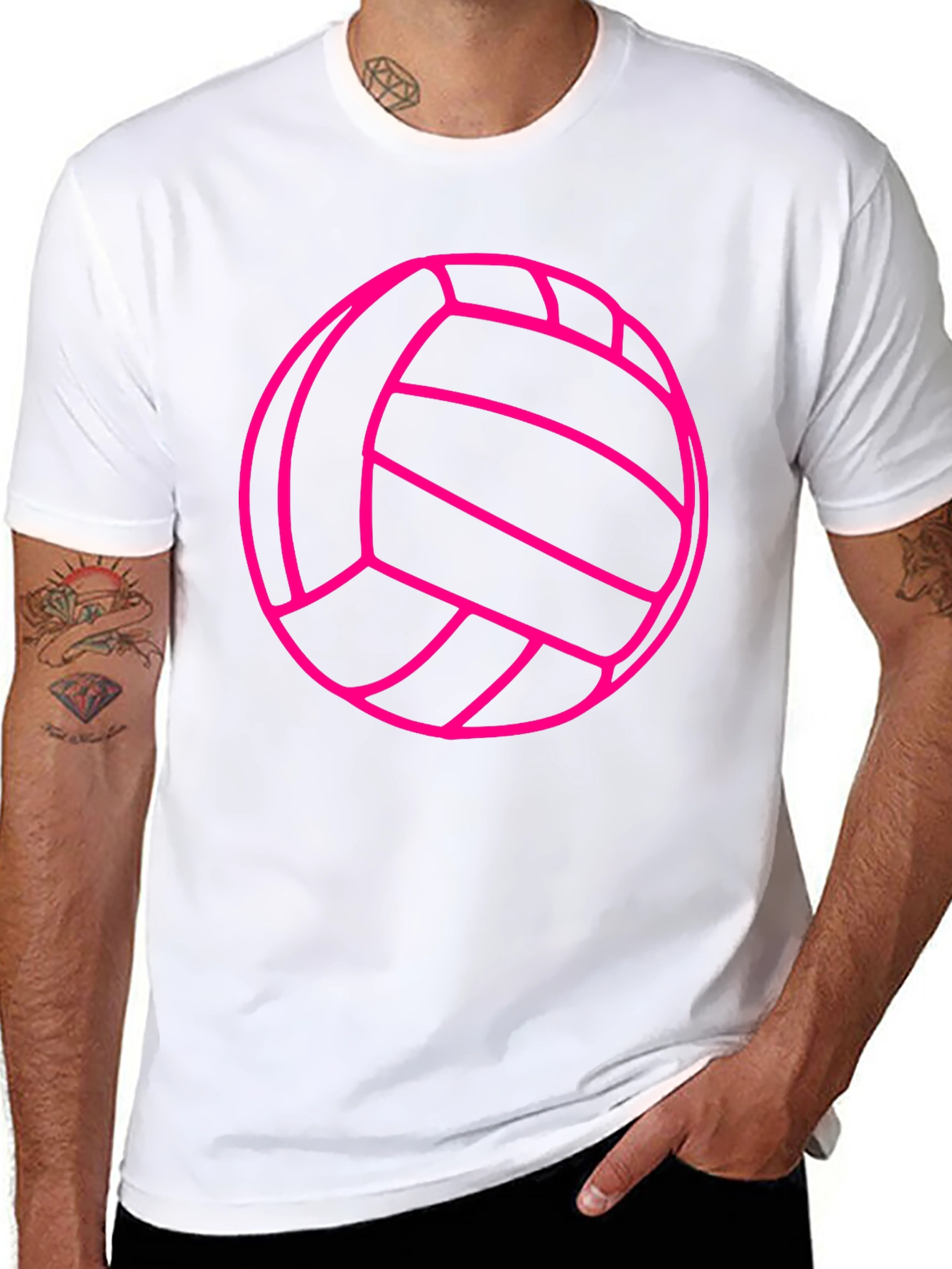Volleyball Graphic Tee - Black